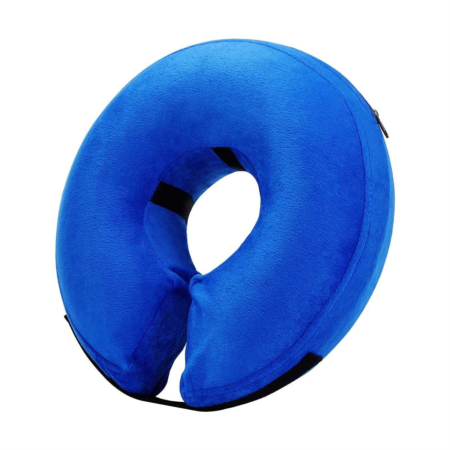 Katoggy Inflatable Dog Collar, Soft Dog Cone for Dogs After Surgery, Adjustable Blow up Donut E-Collars for Small Medium - Healthber