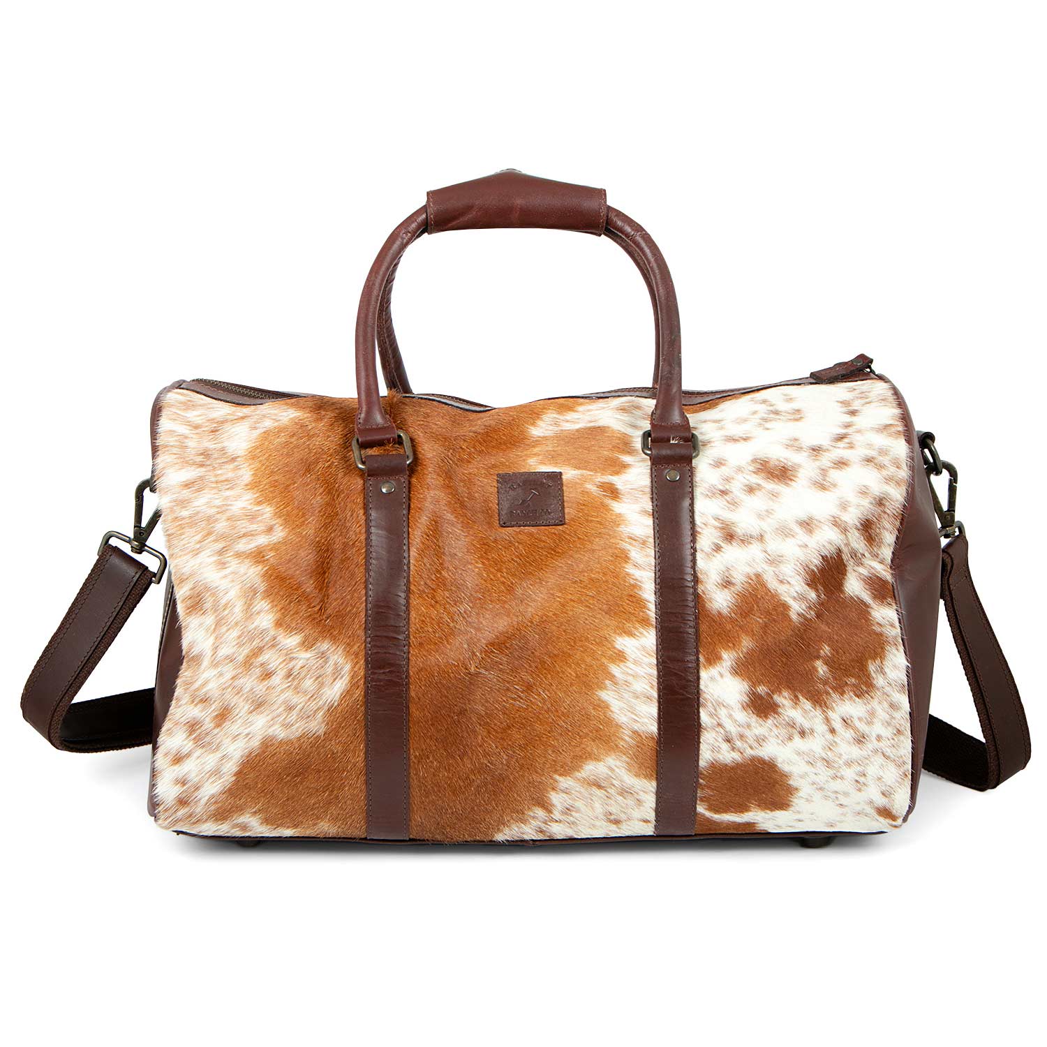 Cowhide Overnight Duffel Bag - Healthber