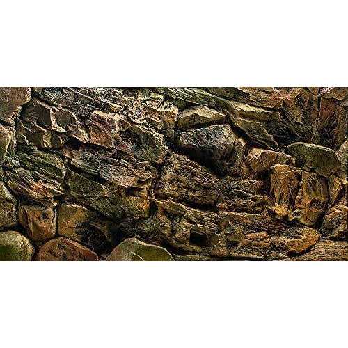 VIP.LINE Rock Wall Aquarium Background Poster PVc Fish Tank Decor Landscape 24 36 48 72 - Healthber