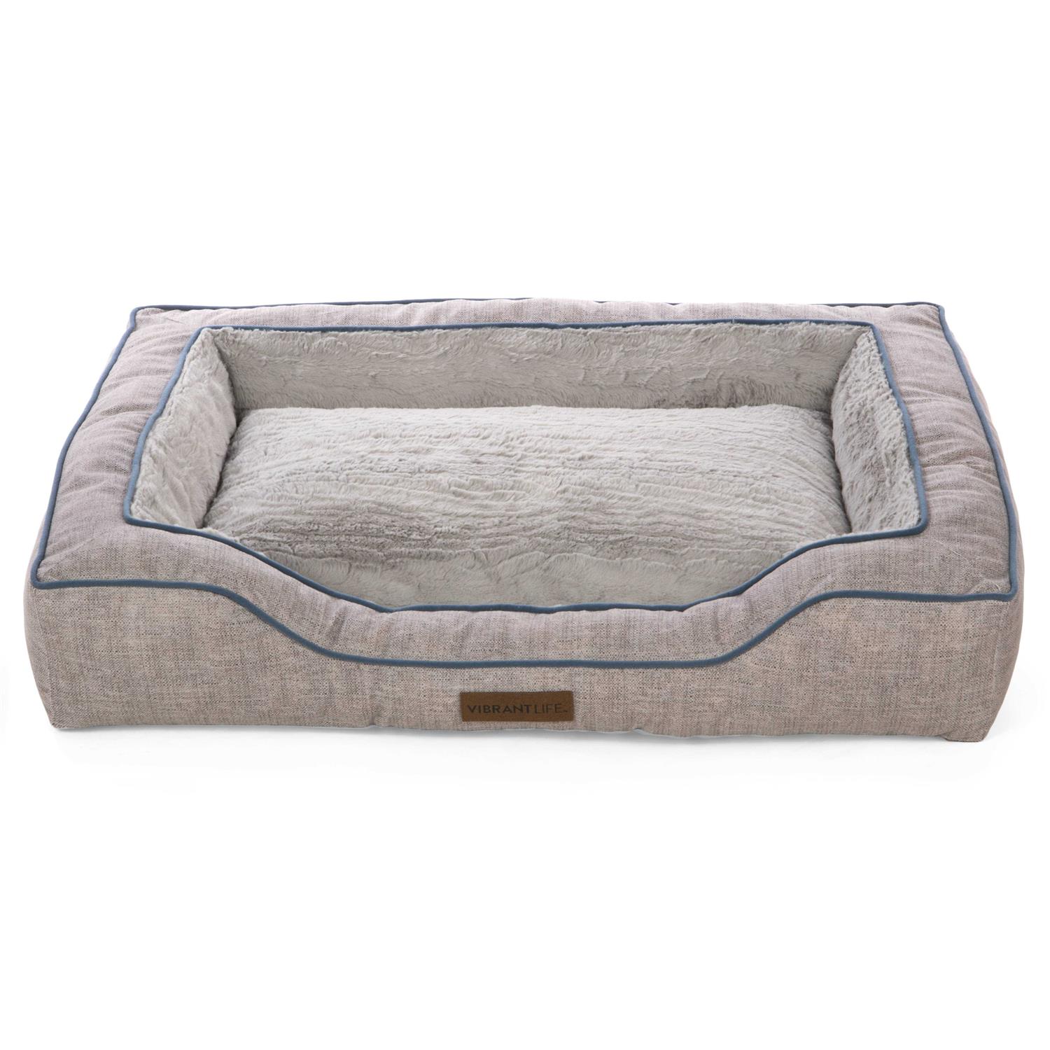 Vibrant Life Bolstered Bliss Mattress Edition Dog Bed - Healthber