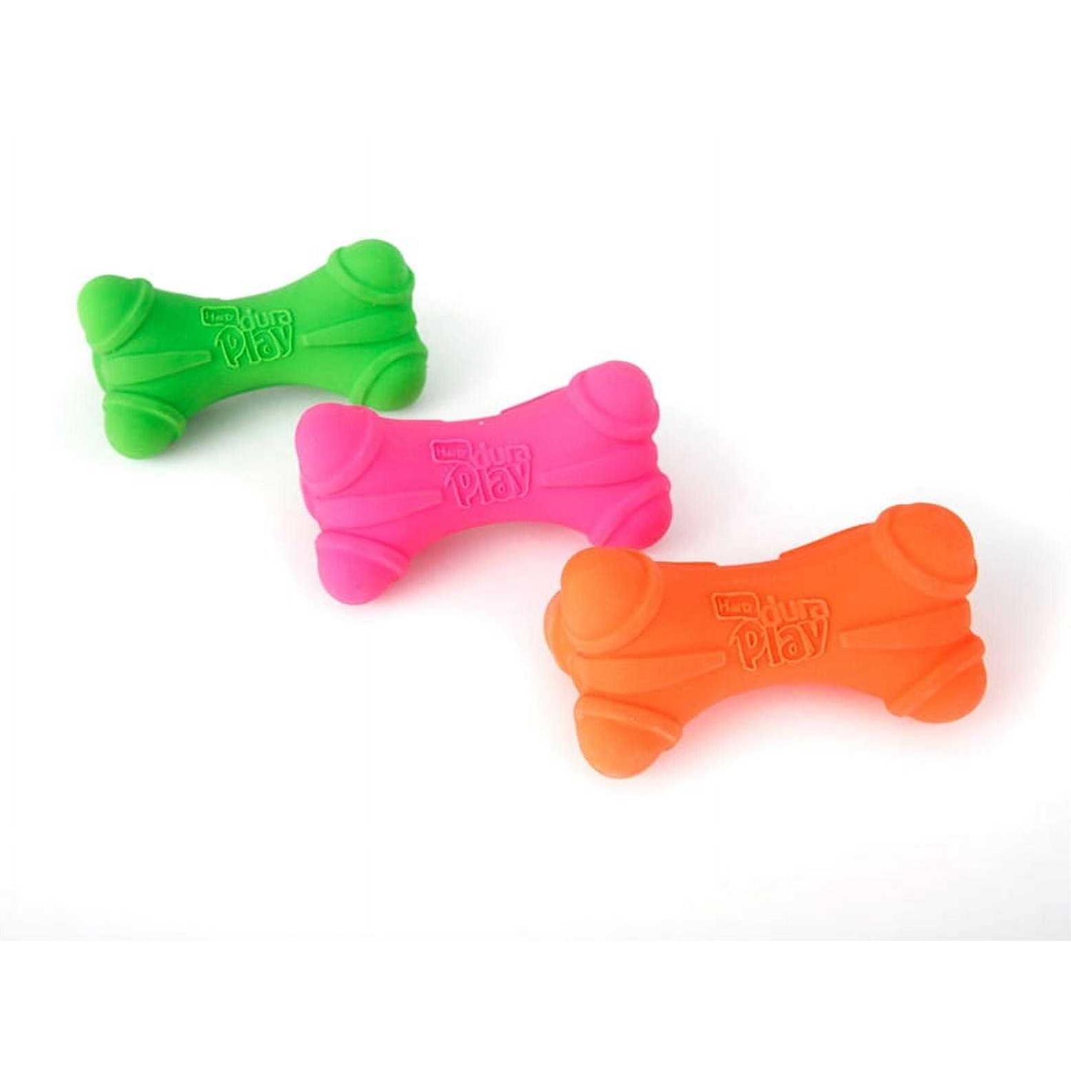 Hartz Dura Play Bone Squeaky Latex Dog Toy - Healthber