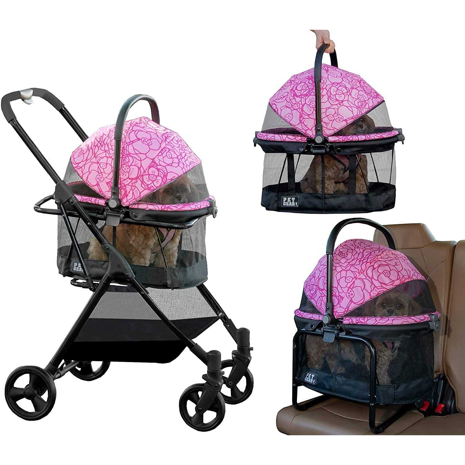 Pet Gear View 360 Stroller, Booster and Carrier Travel System - Healthber