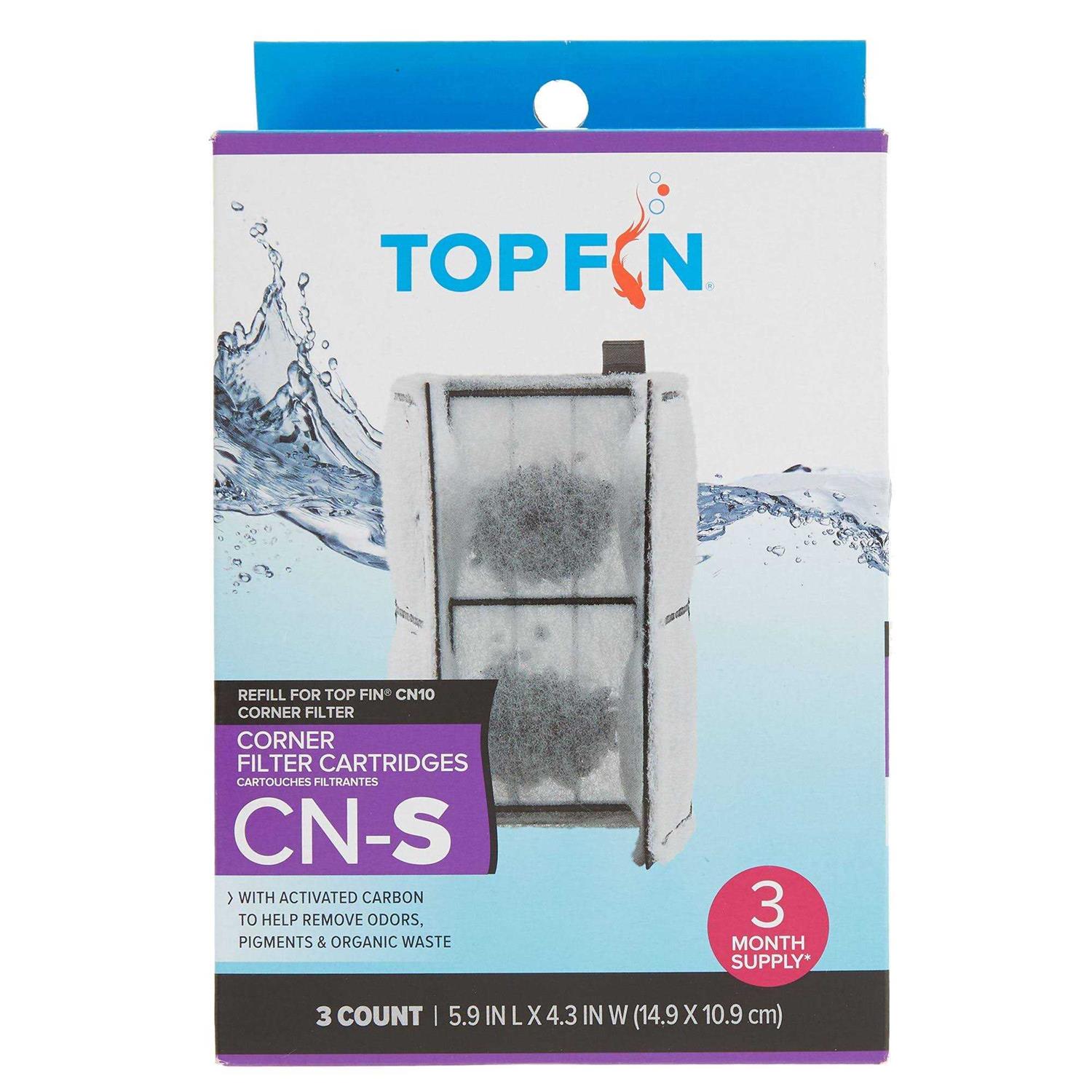 Top Fin CN-S Corner Filter Cartridges - Healthber