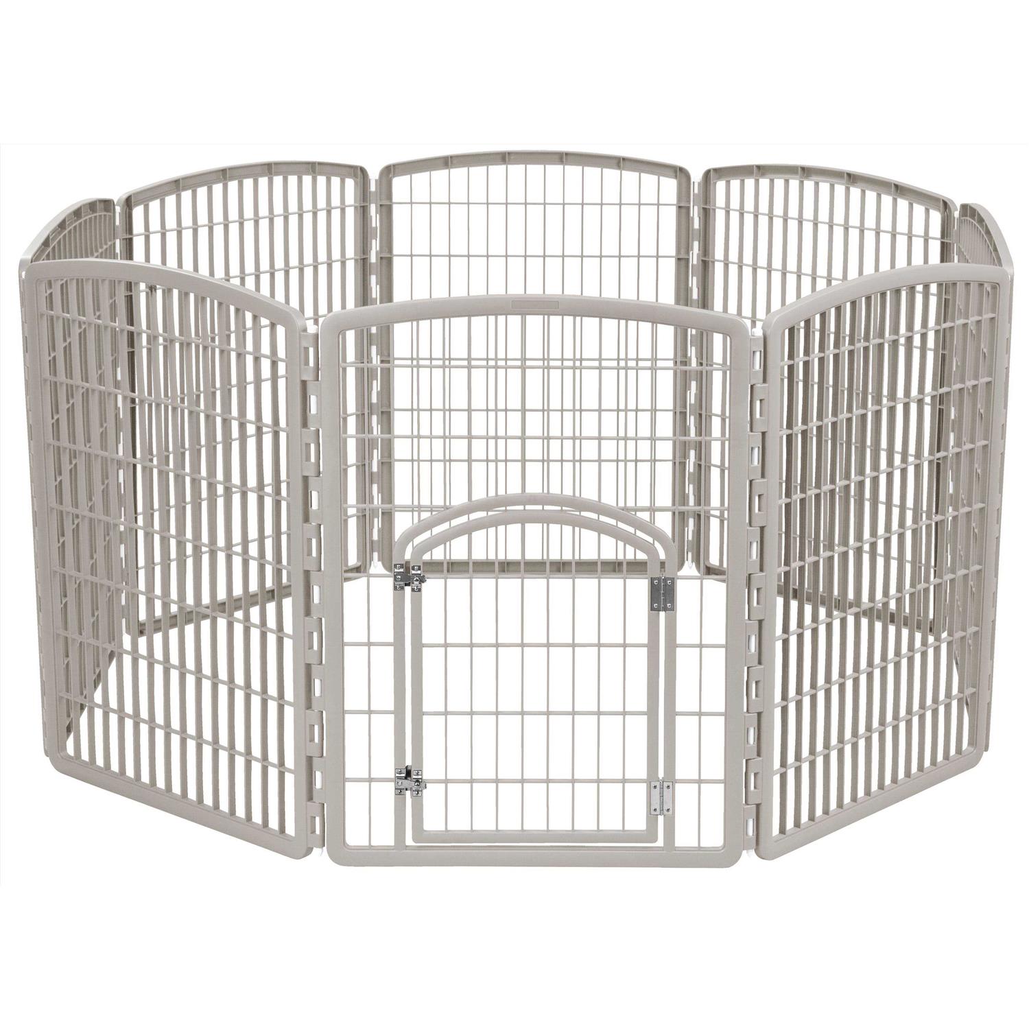 Iris Exercise 8-Panel Pet Playpen with Door - Healthber