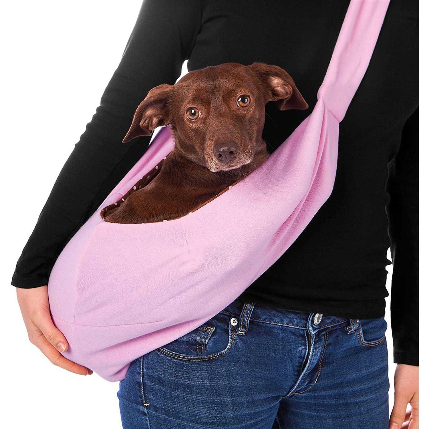 Iprimio Dog and Cat Sling Carrier Hands Free Reversible Pet Papoose Bag - Healthber