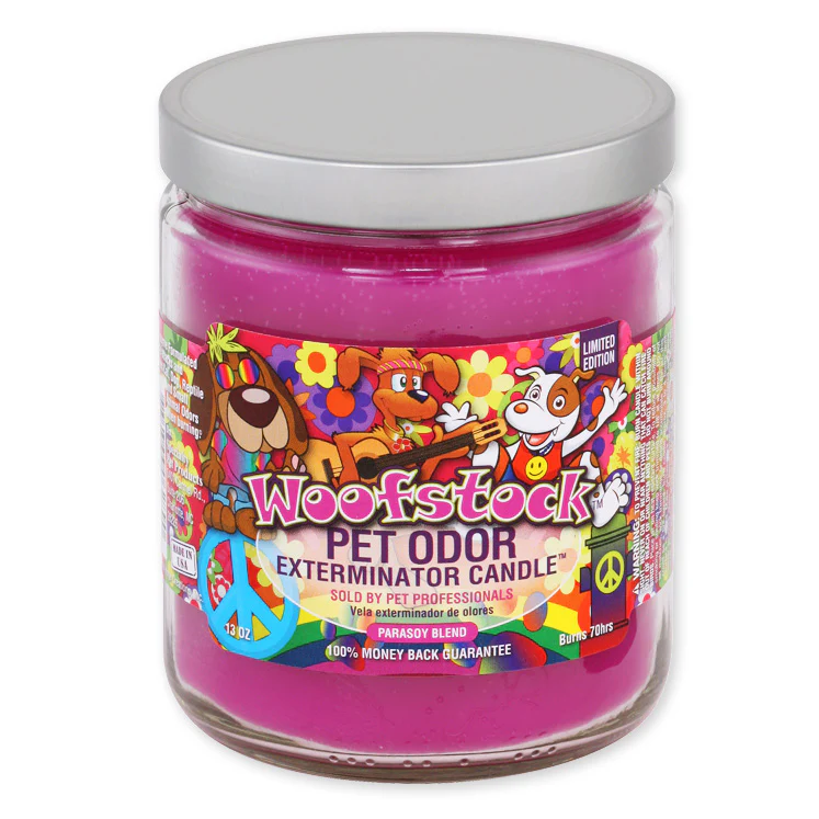 Pet Odor Exterminator Candle, Woofstock, 13 oz - Healthber