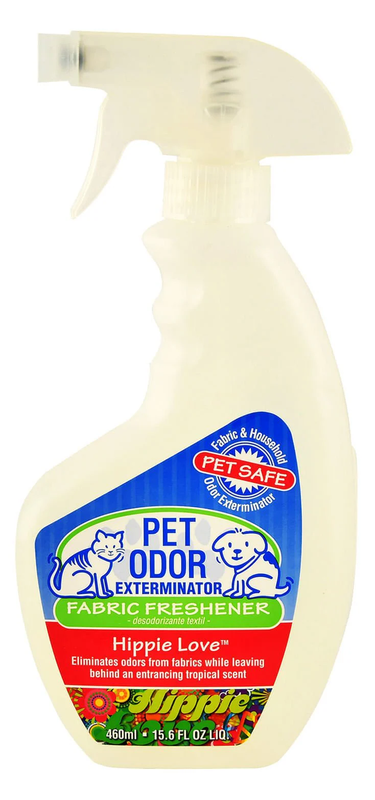Pet Odor Exterminator Fabric Freshener, Hippie Love, 15.6 oz - Healthber