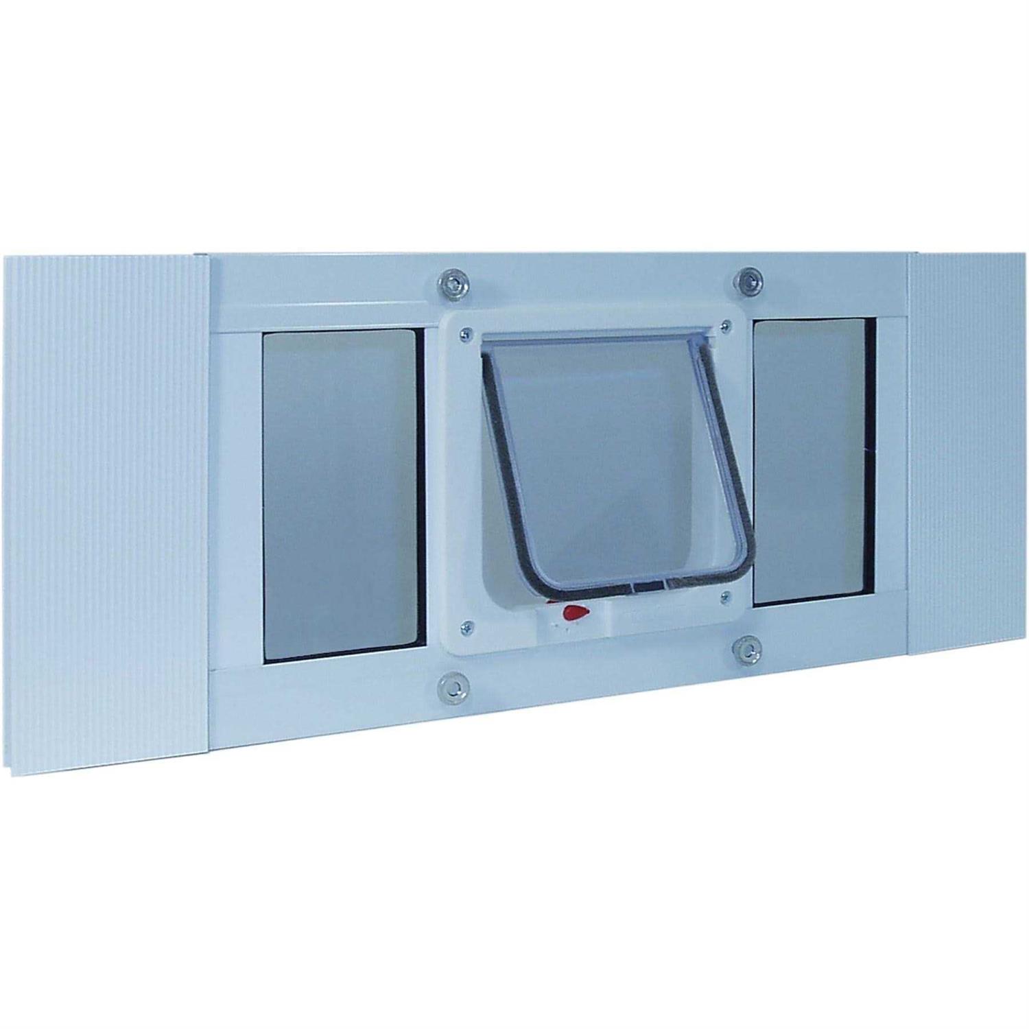 Ideal Pet Products Aluminum Sash Cat Flap Pet Door - Healthber