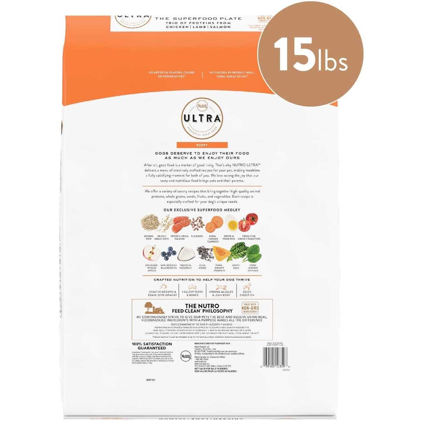 Nutro Products Ultra High Protein Puppy Dry Dog Food Chicken - Healthber