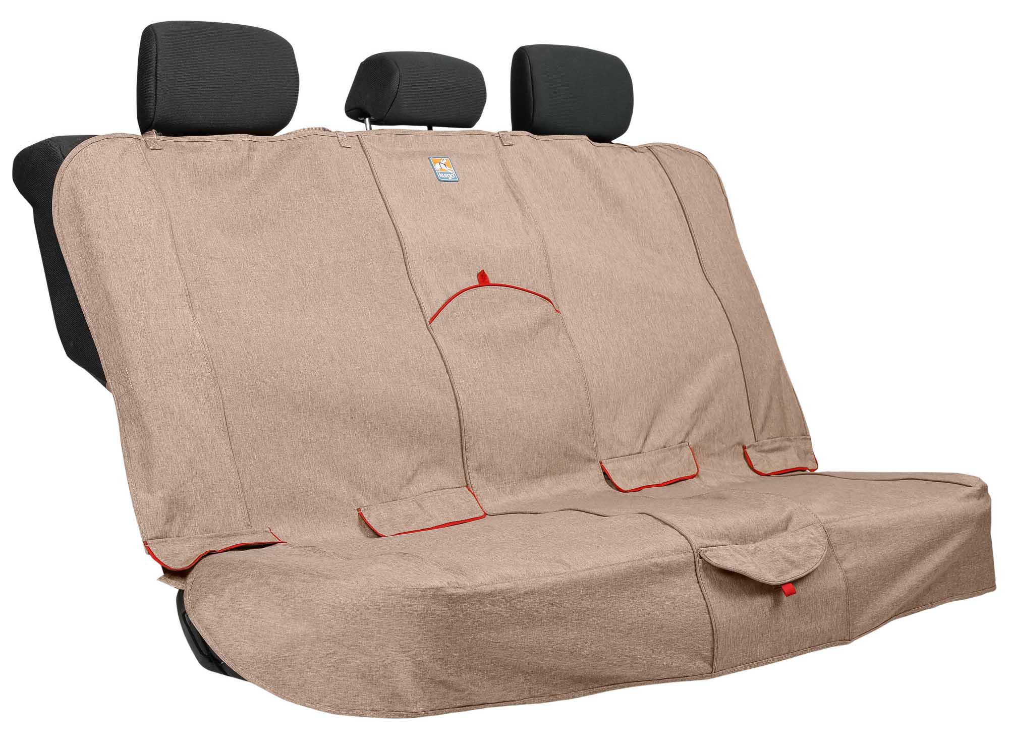 Kurgo Heather Bench Dog Seat Cover, One Size, Heather Nutmeg - Healthber