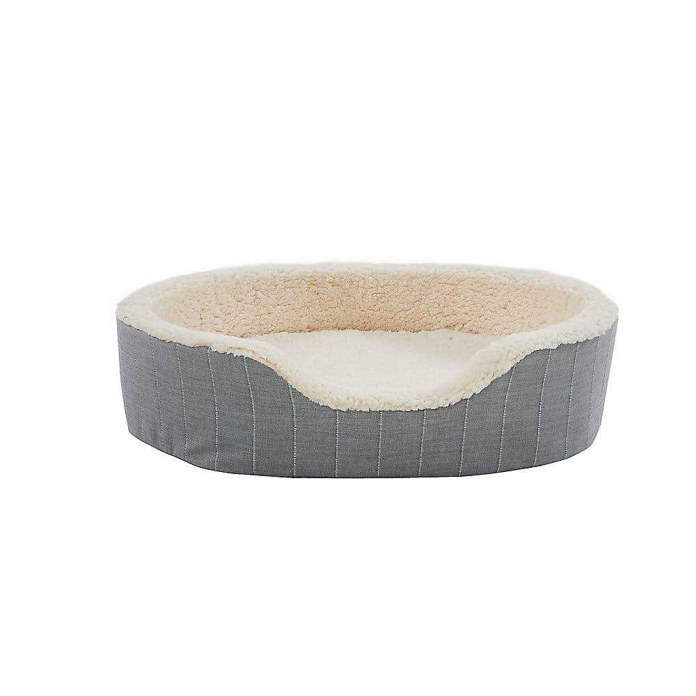 Top Paw Orthopedic Cuddler Striped Dog Bed - Healthber