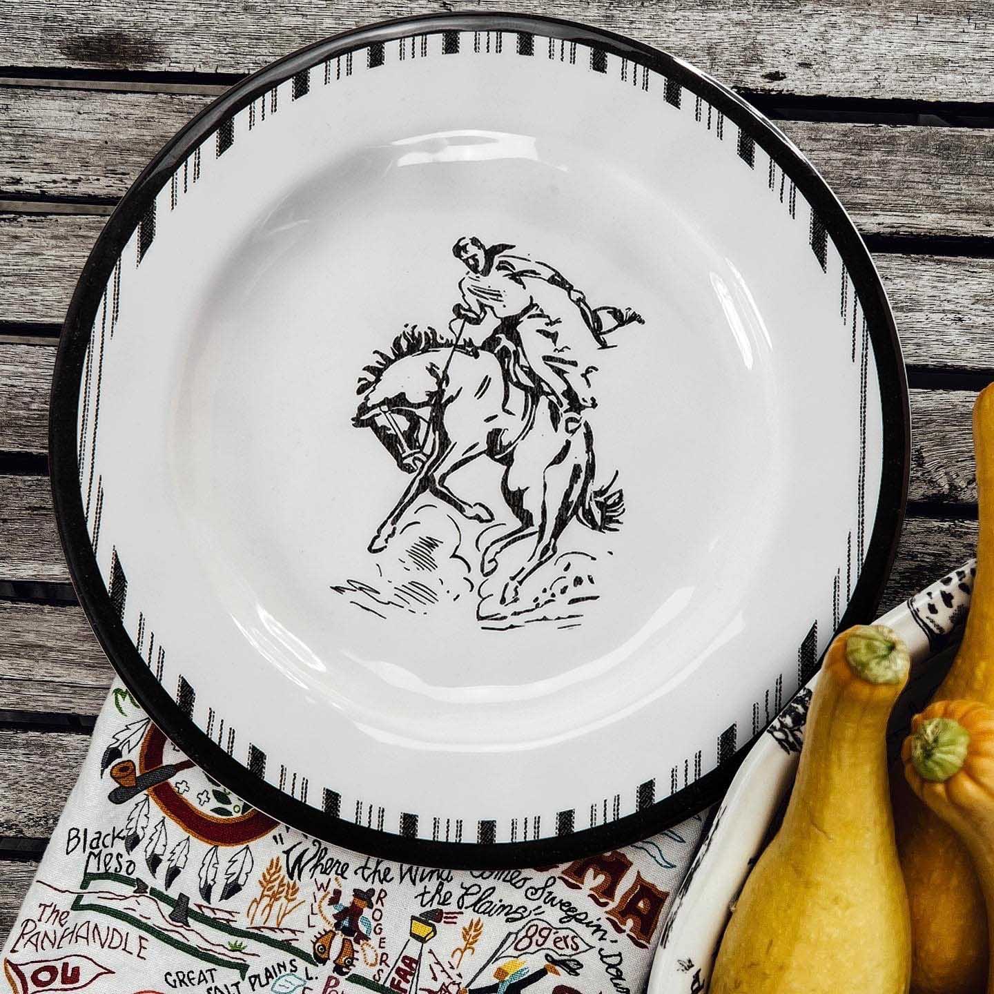 Ranch Life Melamine Dinner Plate, 4 Piece - Healthber