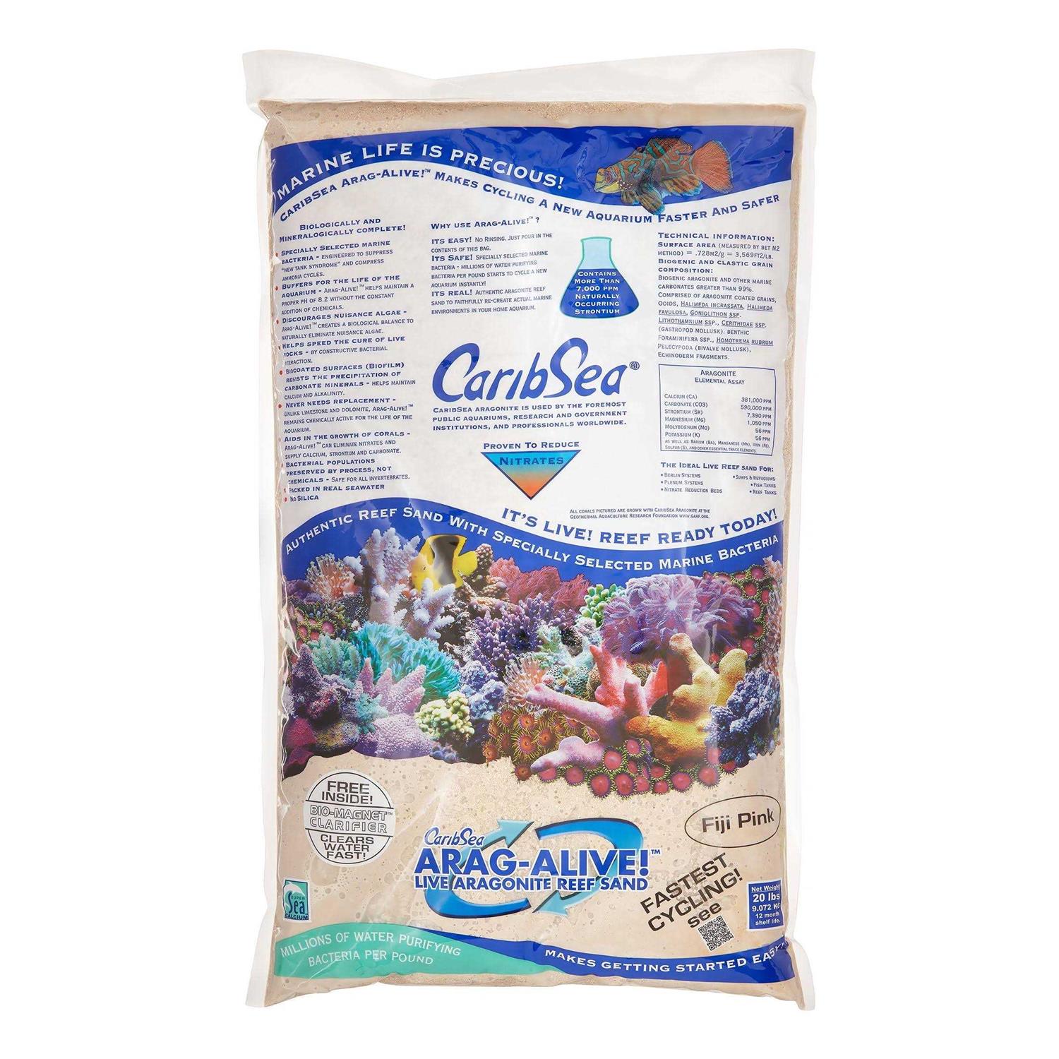 CaribSea Arag Alive Fiji Pink Sand - Healthber