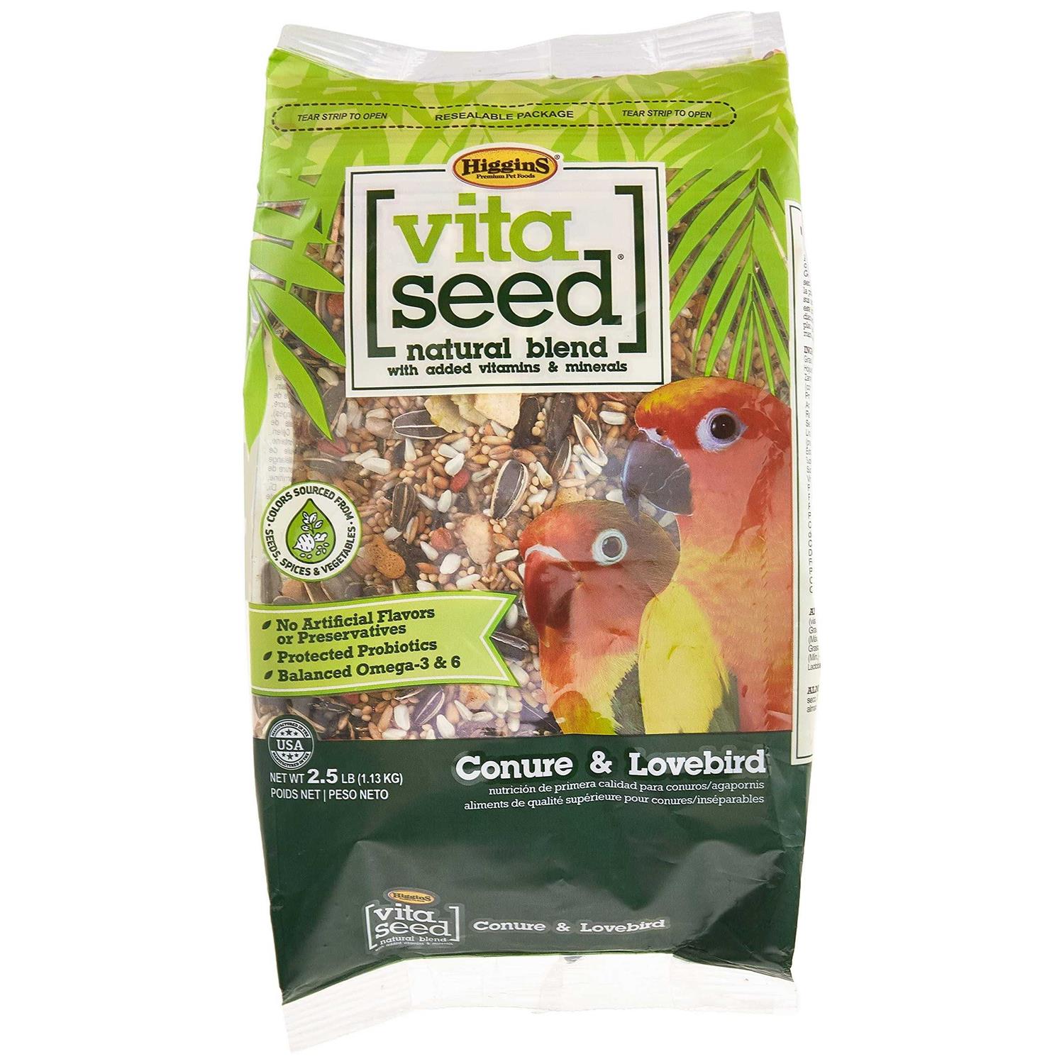 Higgins Vita Seed Conure & Lovebird Food - Healthber
