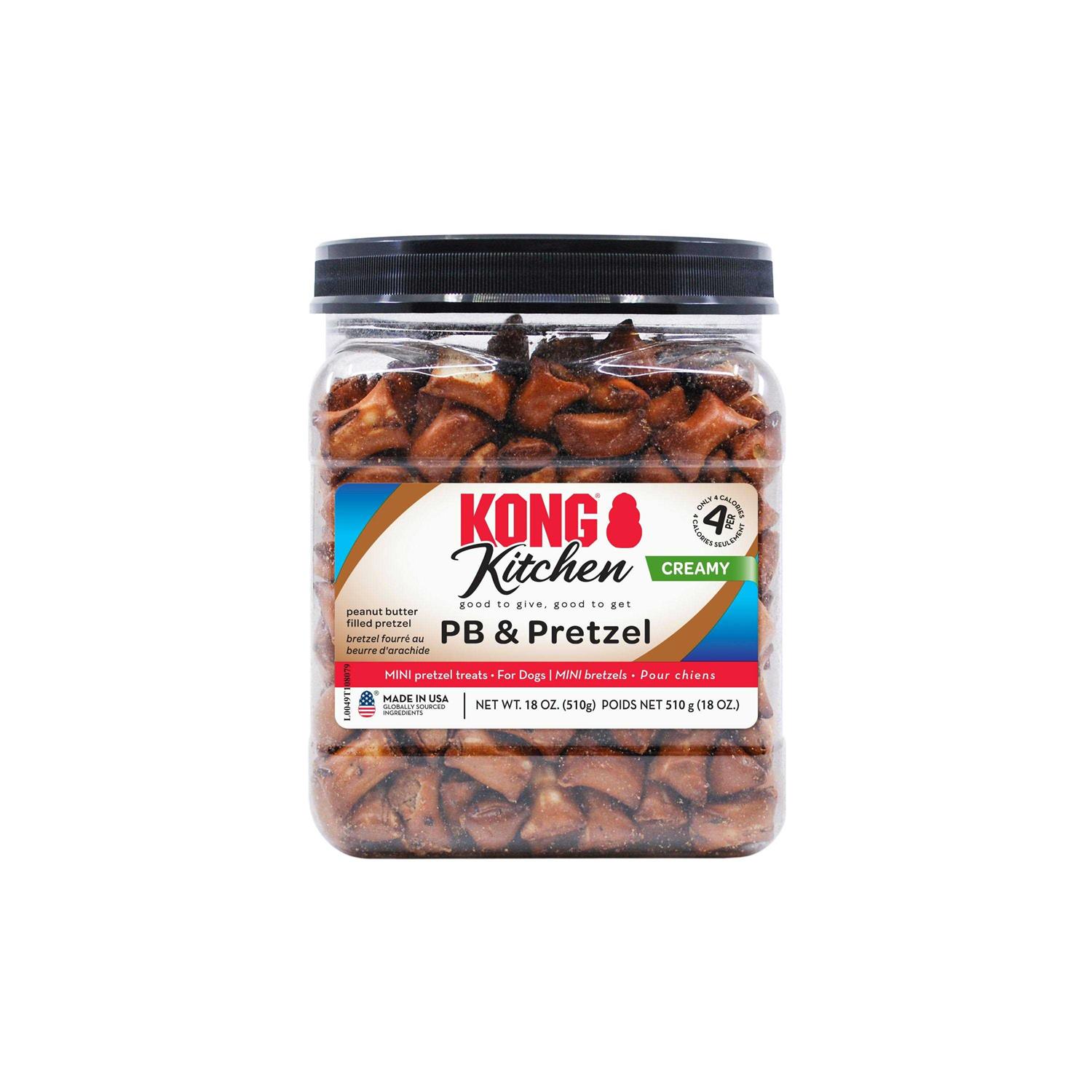 KONG Kitchen Creamy PB & Pretzel Dog Treats - Healthber