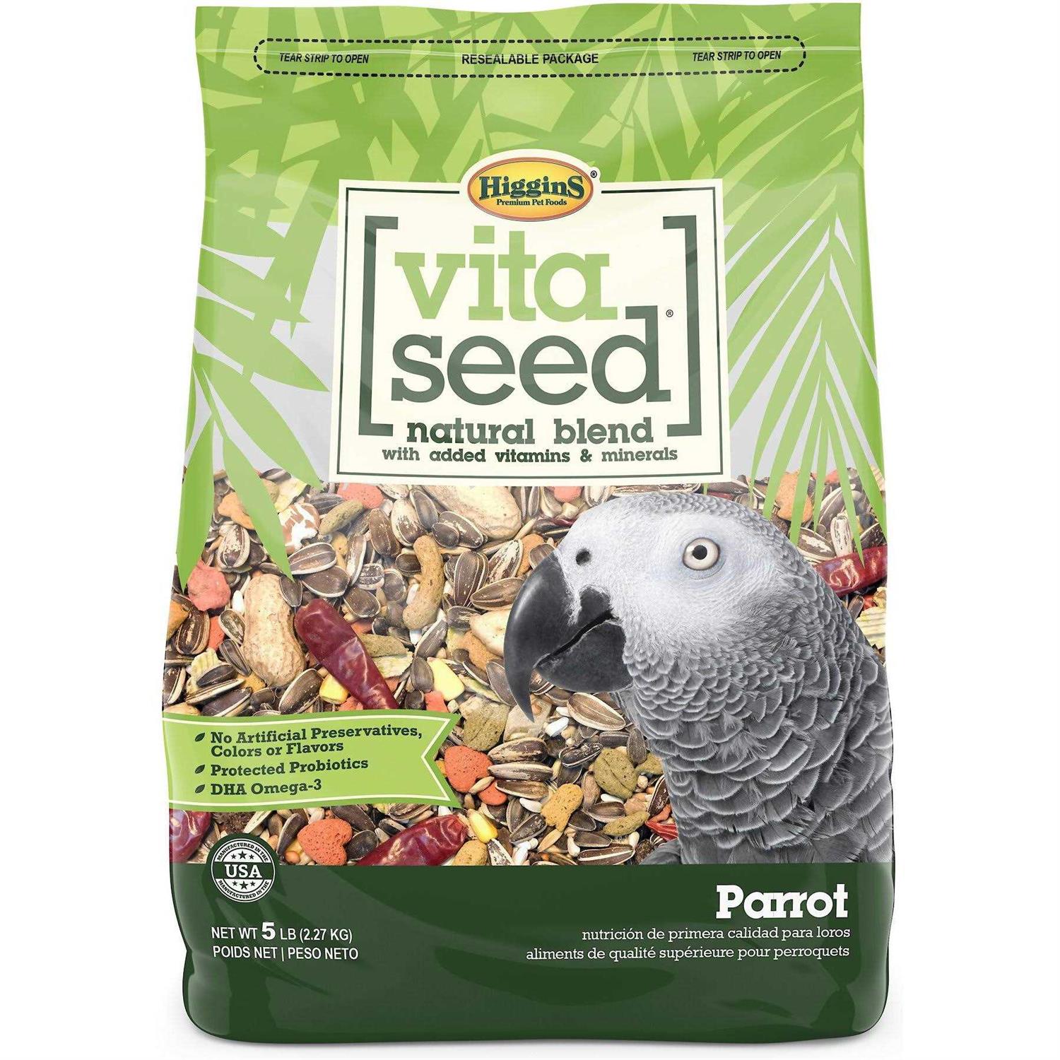 Higgins Vita Seed Parrot Food - Healthber