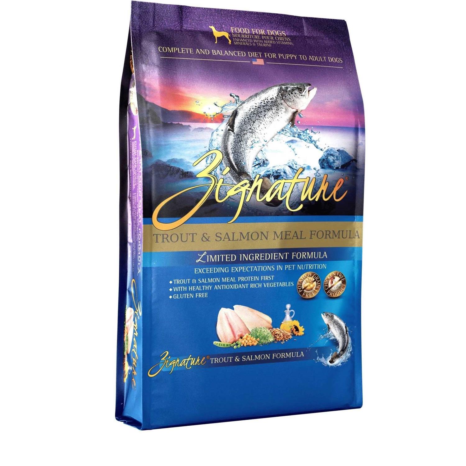 Zignature Dry Dog Food Trout Salmon Formula - Healthber
