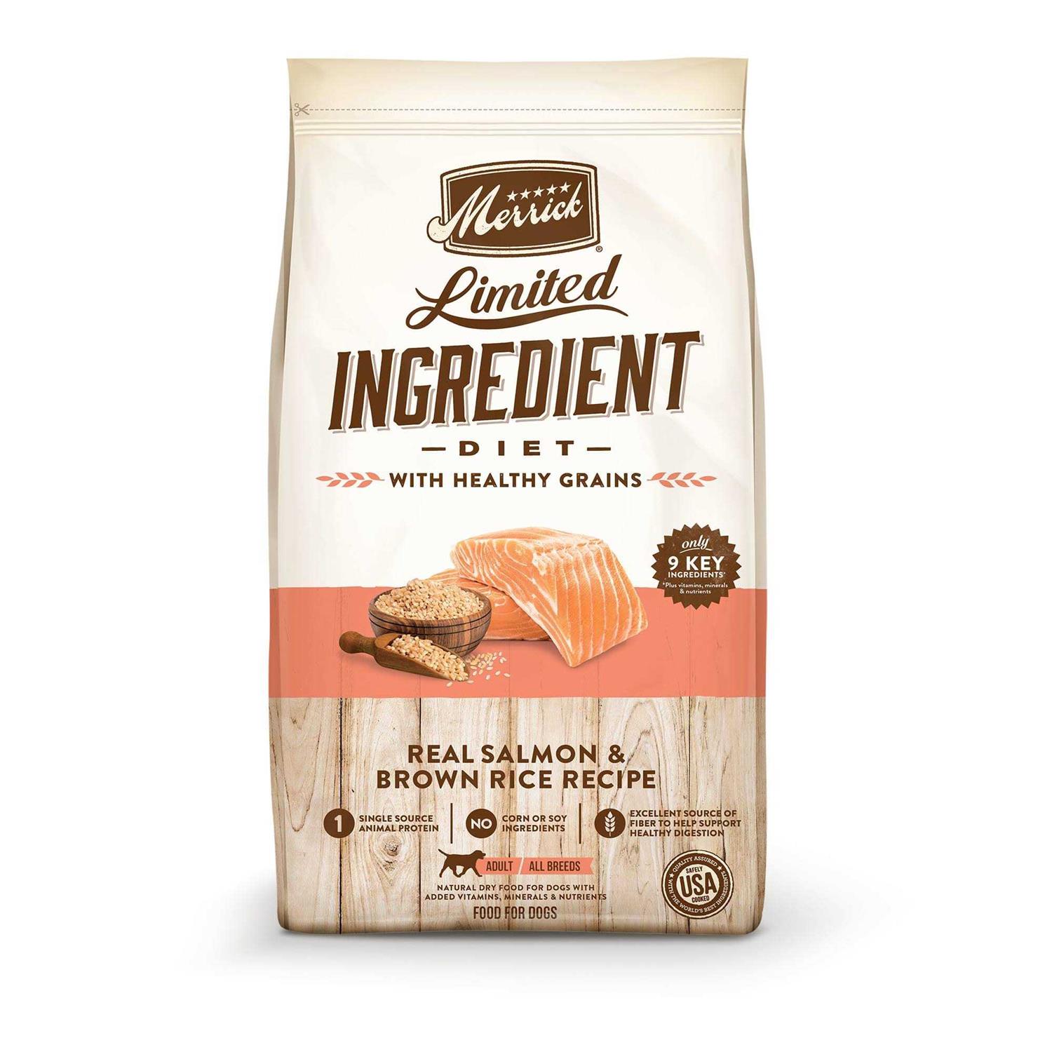 Merrick Limited Ingredient Diet Real Salmon & Brown Rice Recipe Dry Dog Food - Healthber
