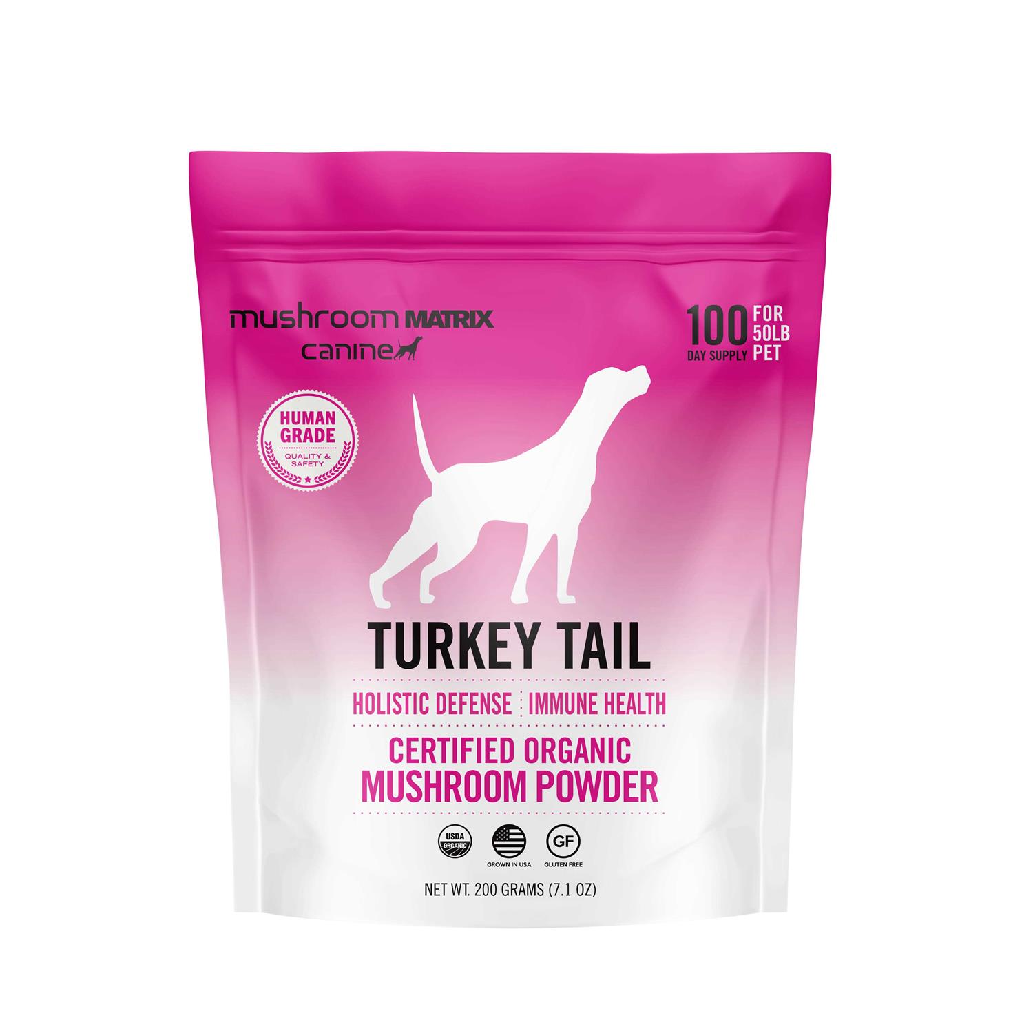 Canine Matrix Turkey Tail Mushroom Supplement - Healthber