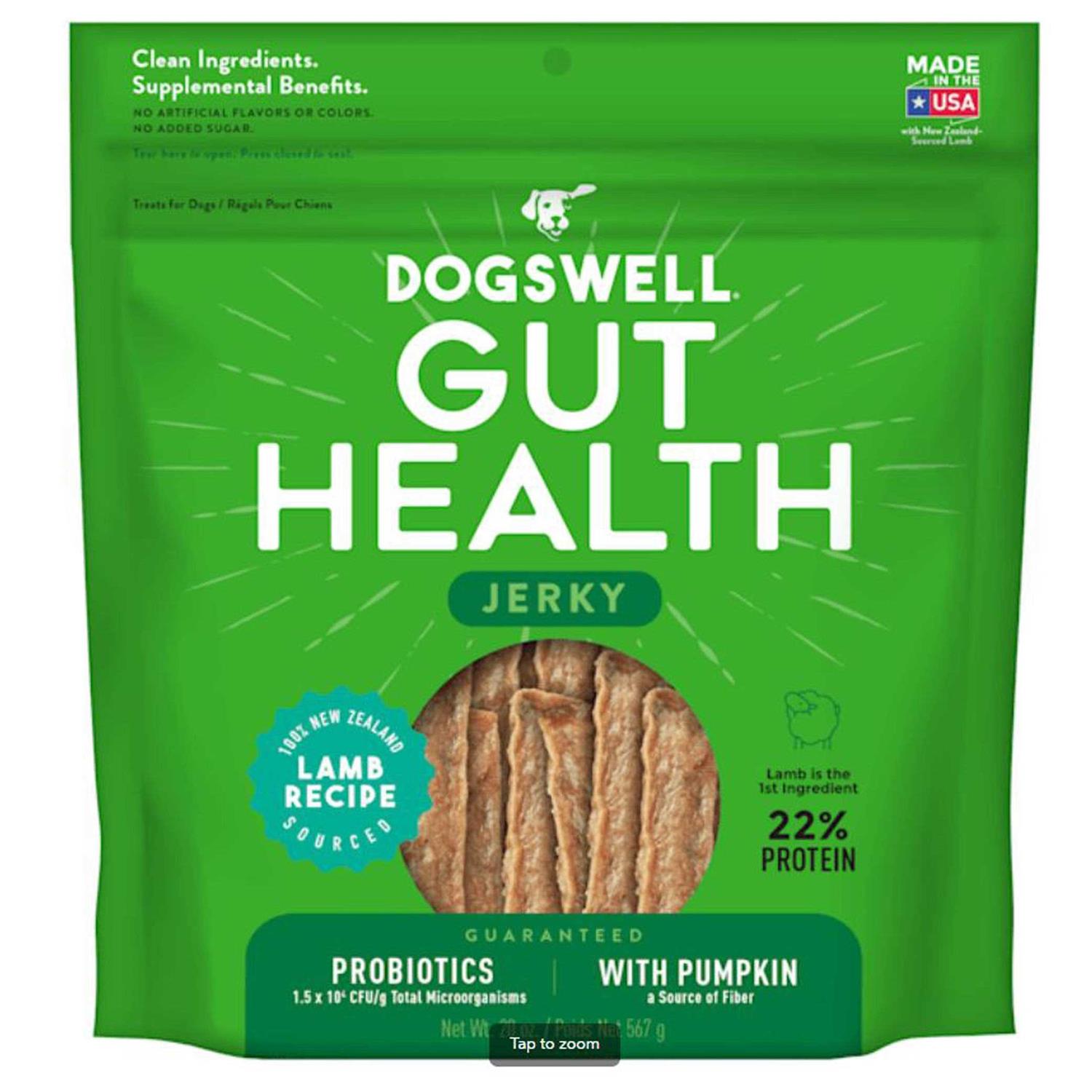 Dogswell Gut Health Jerky Lamb Dog Treats - Healthber
