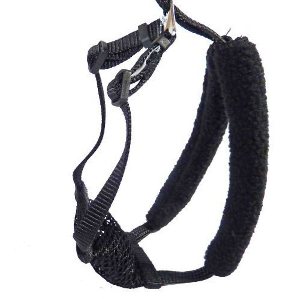 Yuppie Puppy Medium Black Anti Pull Mesh Dog Harness Neck Sizes 10 16 - Healthber