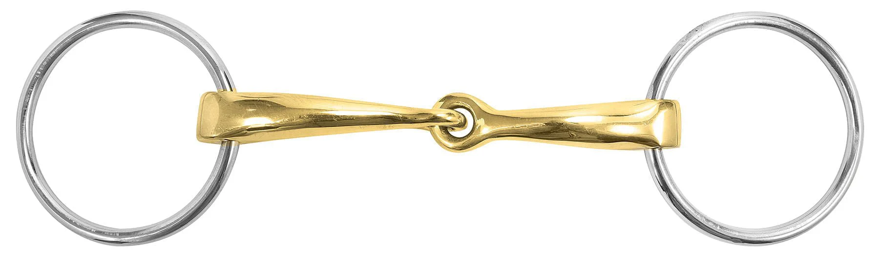 M Toulouse Curved Mouth 16mm Loose Ring Snaffle - Healthber
