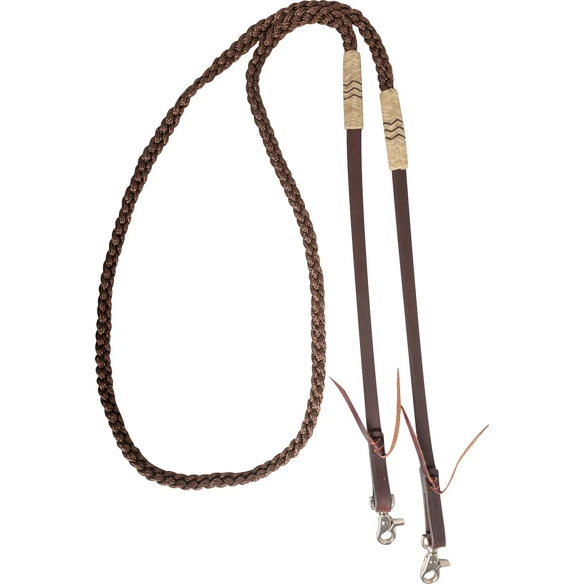 Cashel Rawhide Adjustable Rein - Healthber
