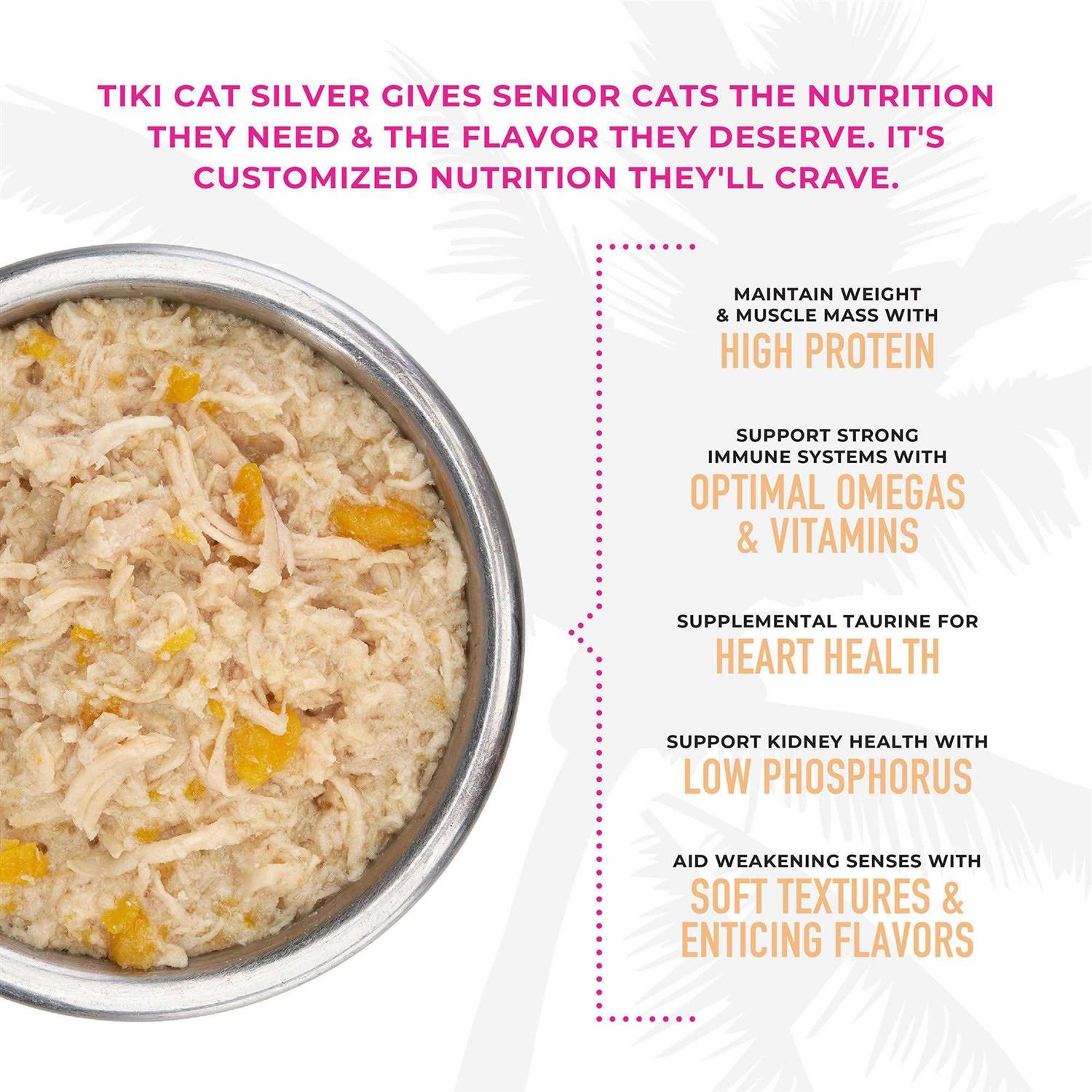 Tiki Cat Silver Chicken Seniors Wet Cat Food - Healthber