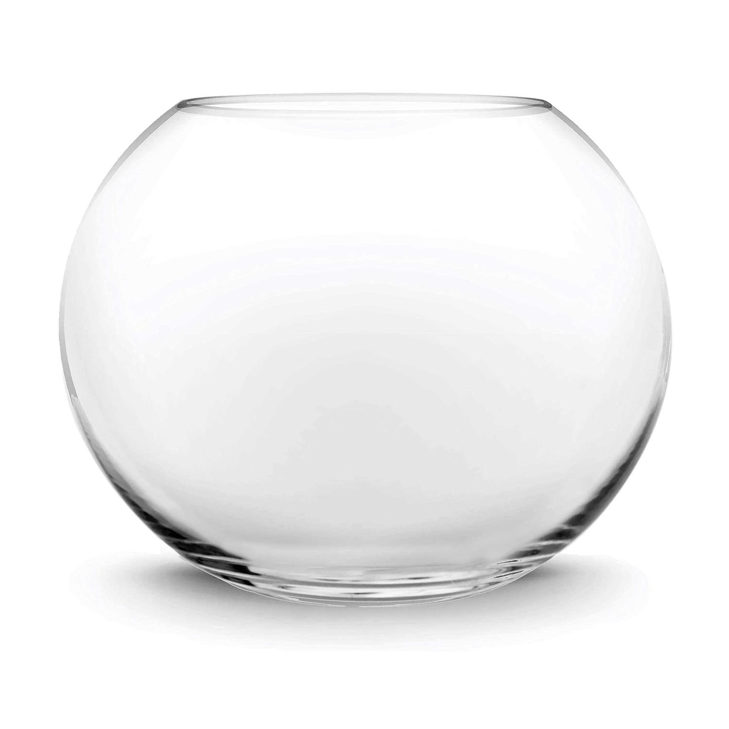 CYS EXCEL Store CYS EXCEL Glass Bubble Bowl Multiple Size Choices Fish Bowl Vase Glass Round Bowl Terrarium Globe - Healthber
