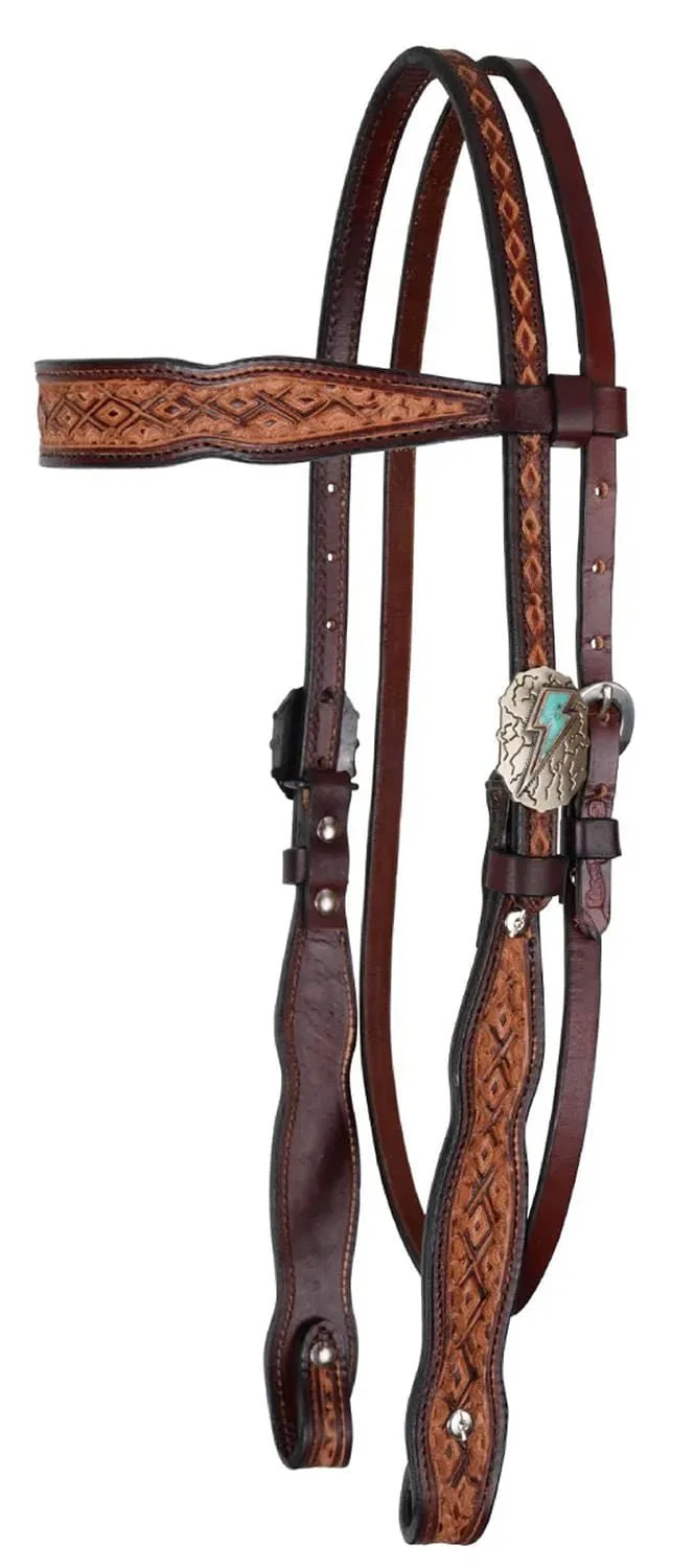 Circle Y Montana Browband Headstall, Full - Healthber