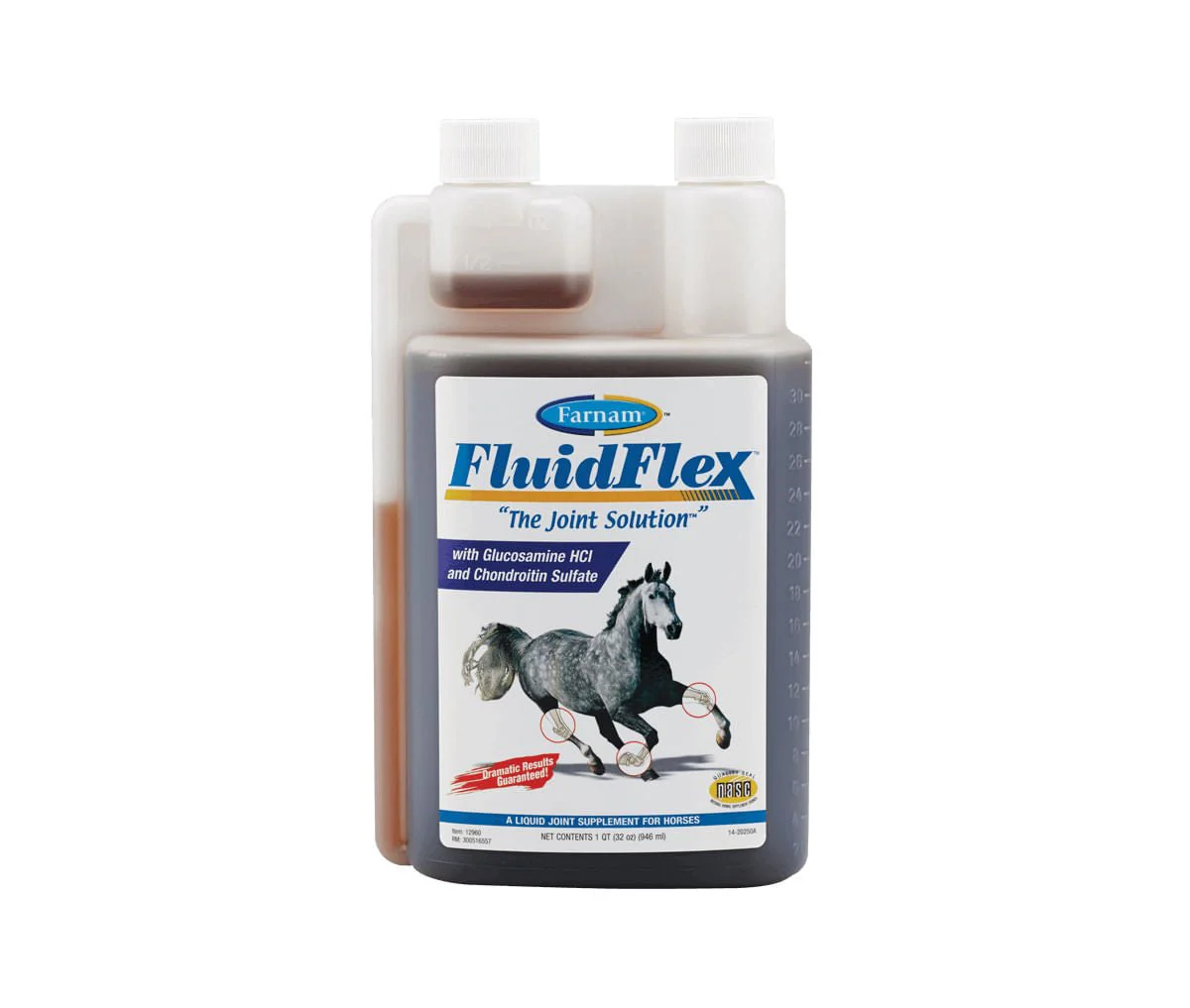 Farnam Fluidflex Liquid Joint Supplement for Horses, 32 Ounces, 32 Day Supply - Healthber