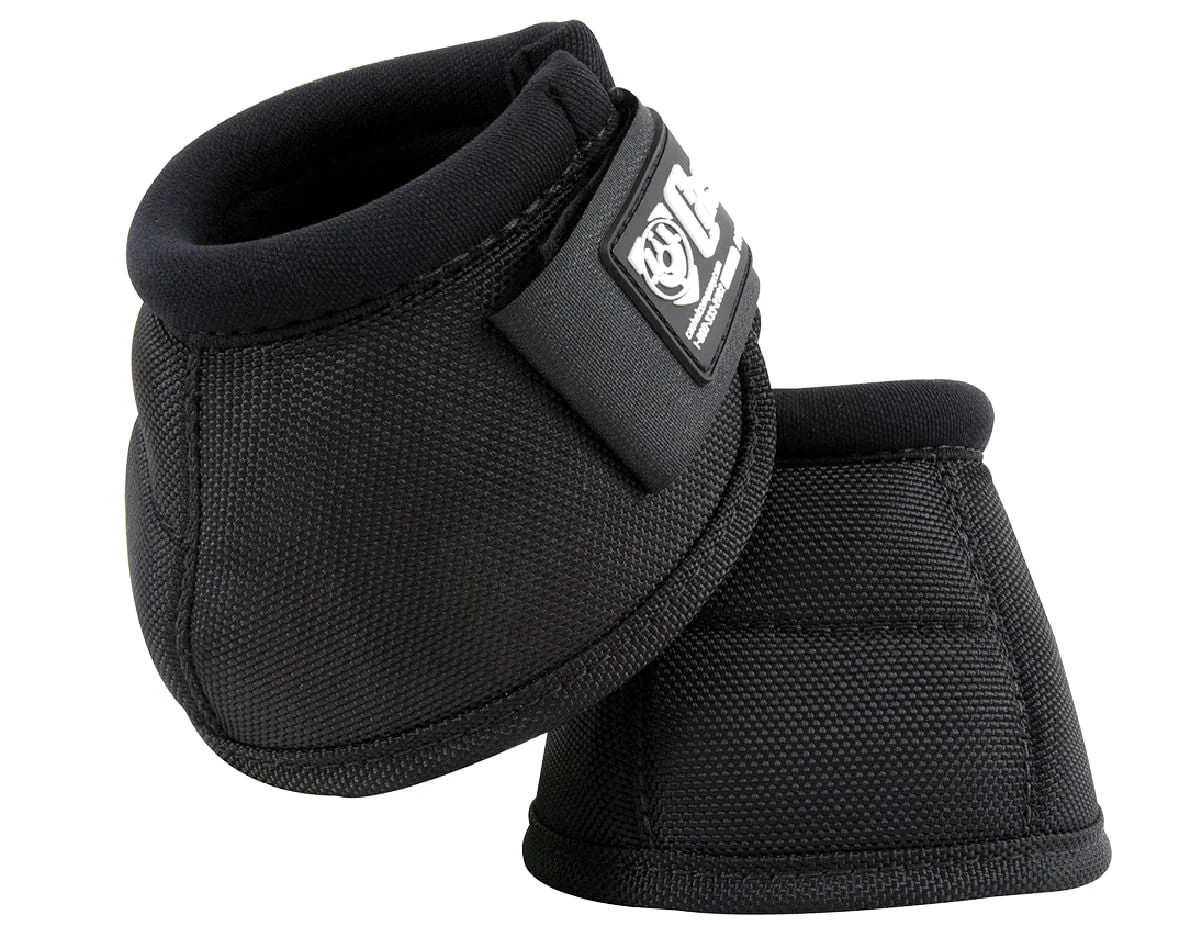 Cashel No-Turn Bell Boots, Black, pair - Healthber