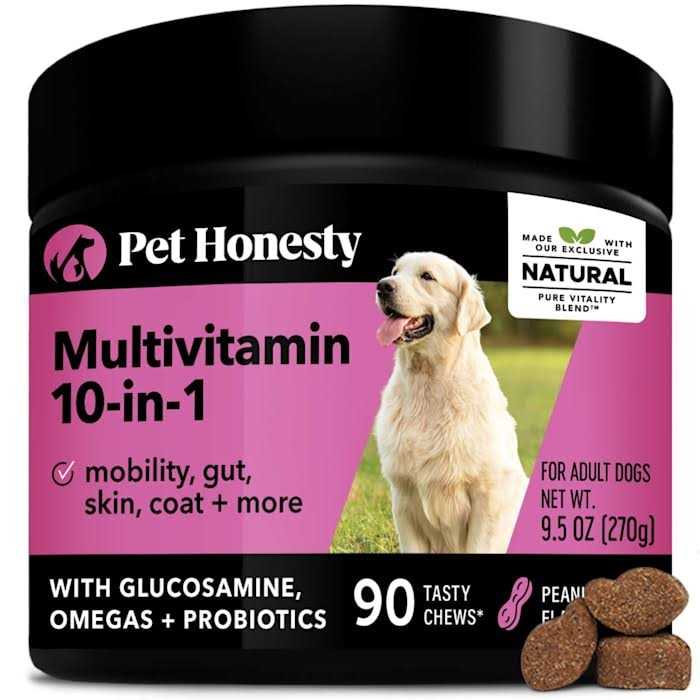 Pet Honesty Dog 10 in 1 Multivitamin Glucosamine Soft Chews - Healthber