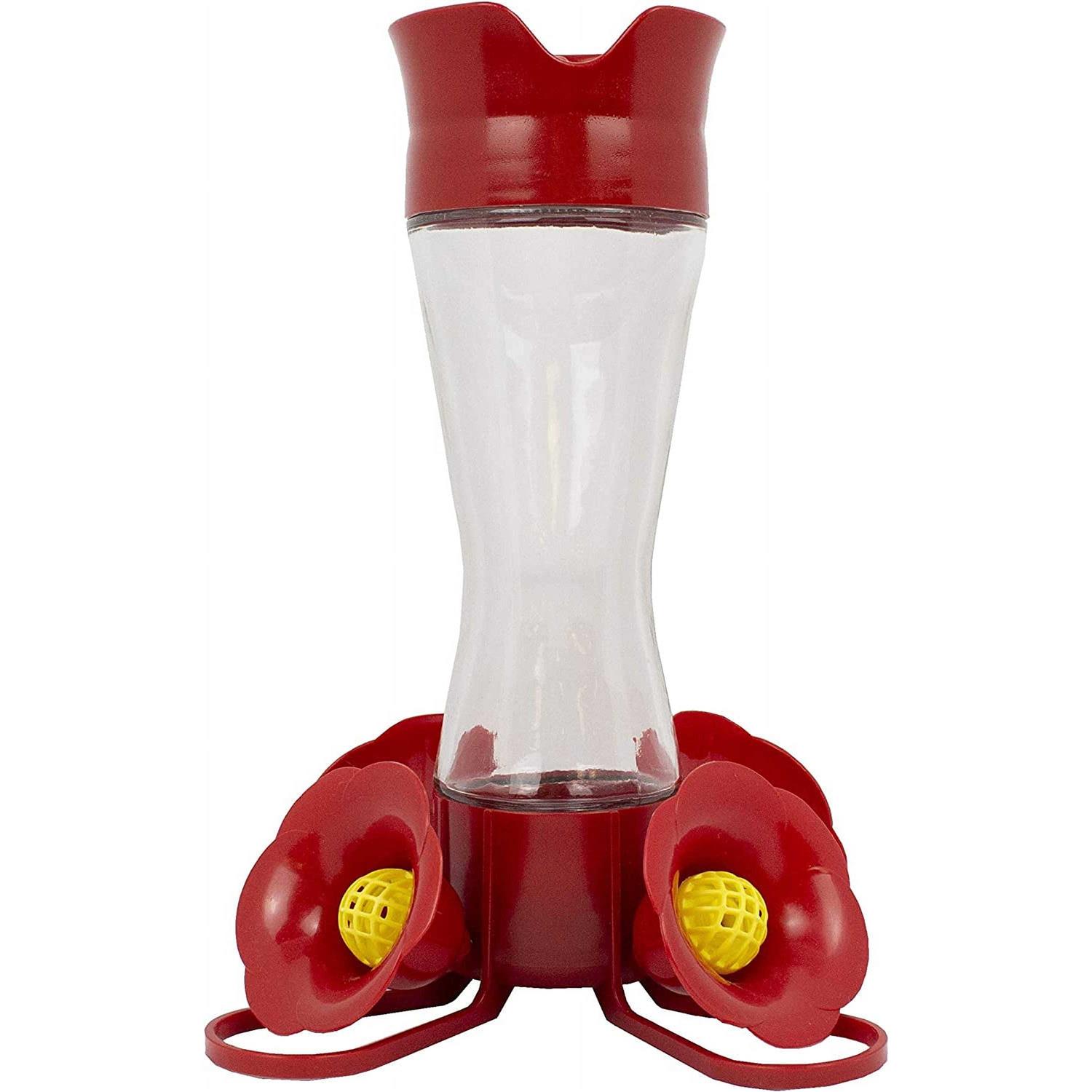 Perky Pet 203CPBN Pinch Waist Glass Hummingbird Feeder, 8 oz - Healthber