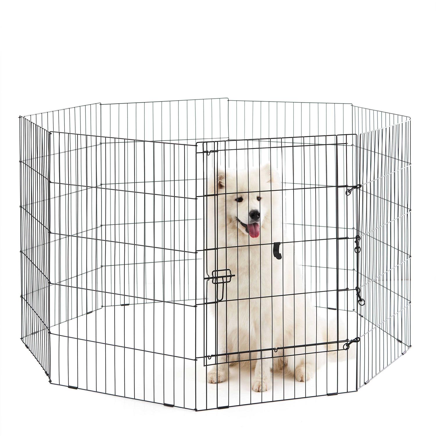 Vibrant Life 8-Panel Pet Exercise Play Pen with Door - Healthber