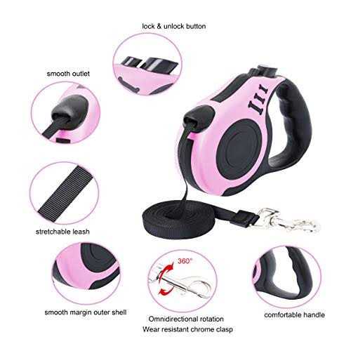 PETIMP Retractable Dog Leash Lightweight 16FT Leash - Healthber