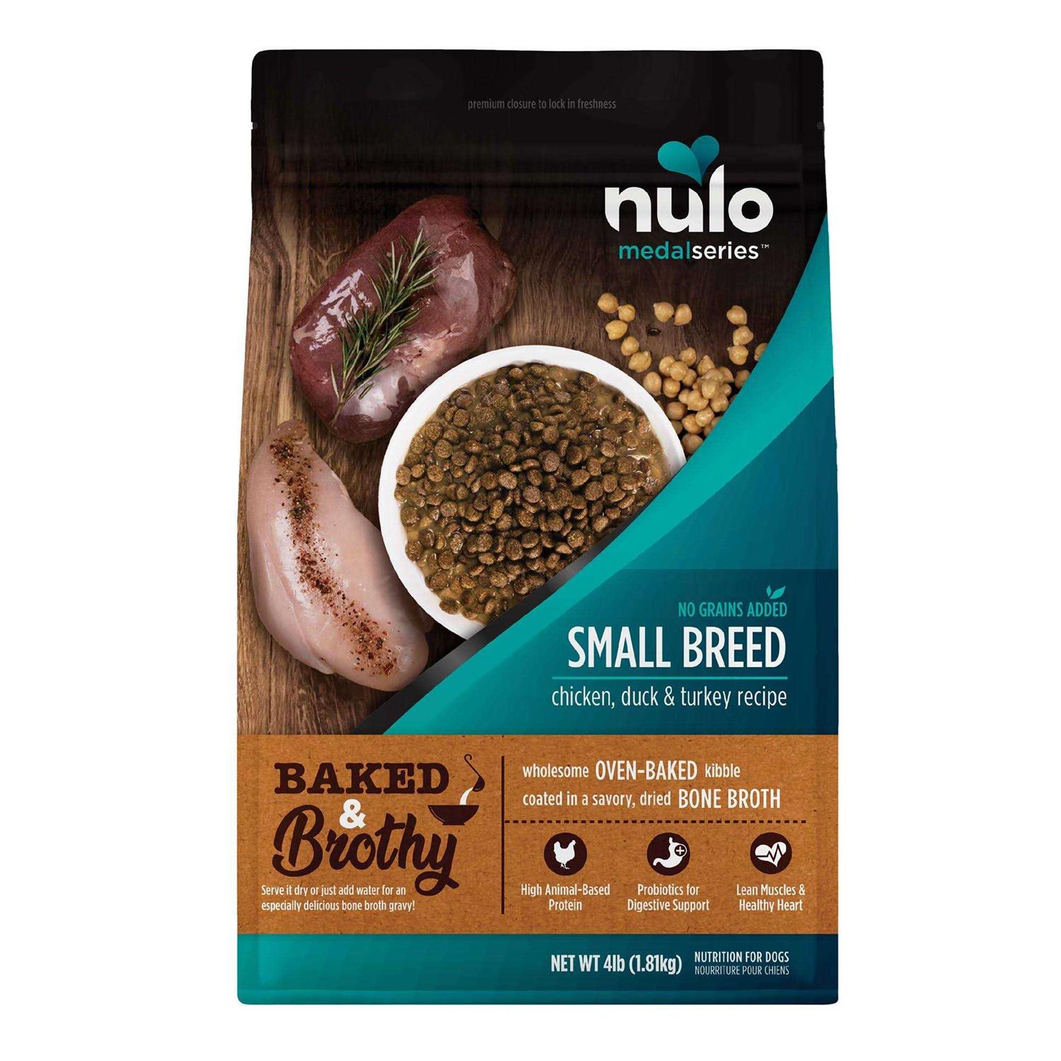 Nulo MedalSeries Baked & Brothy Chicken Duck & Turkey Breed Adult Dry Dog Food - Healthber