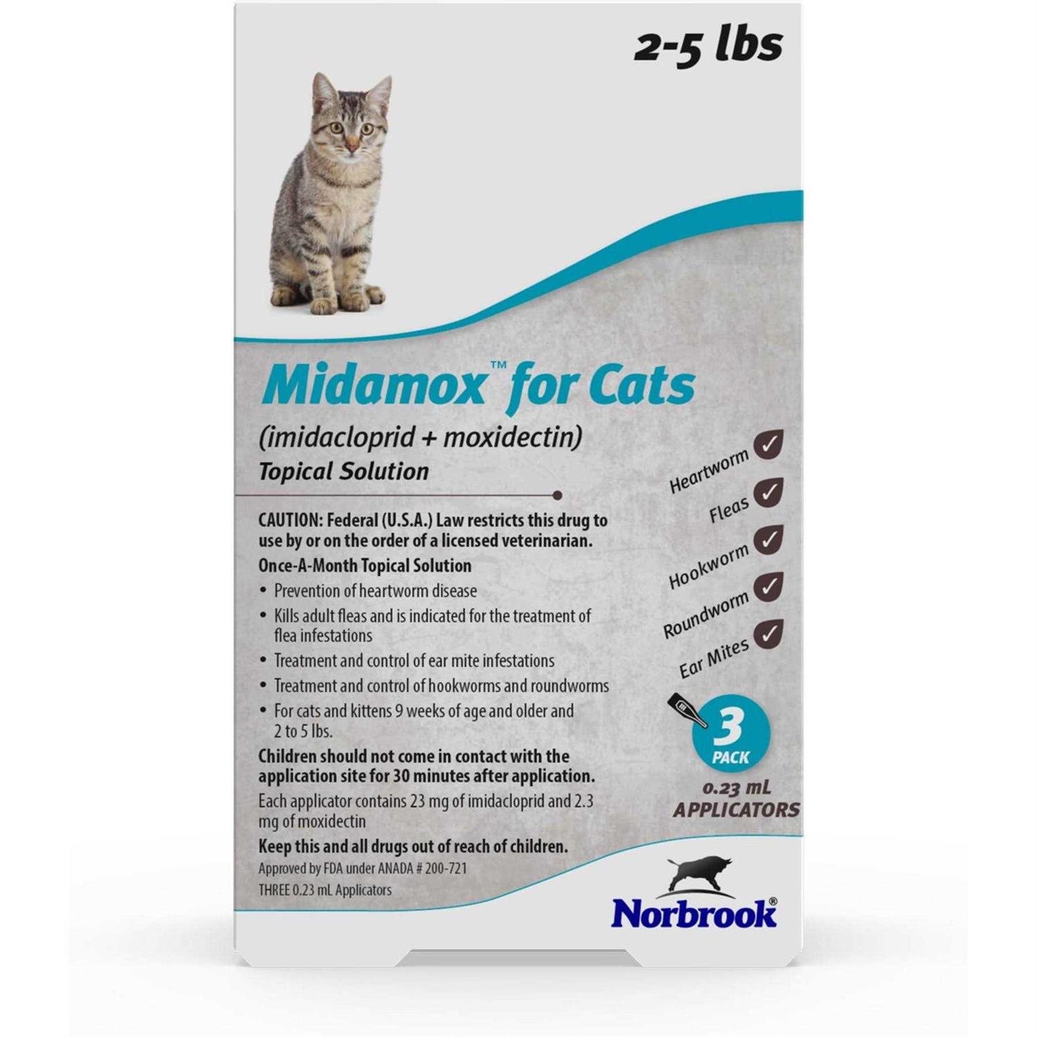Midamox Topical Solution for Cats - Healthber