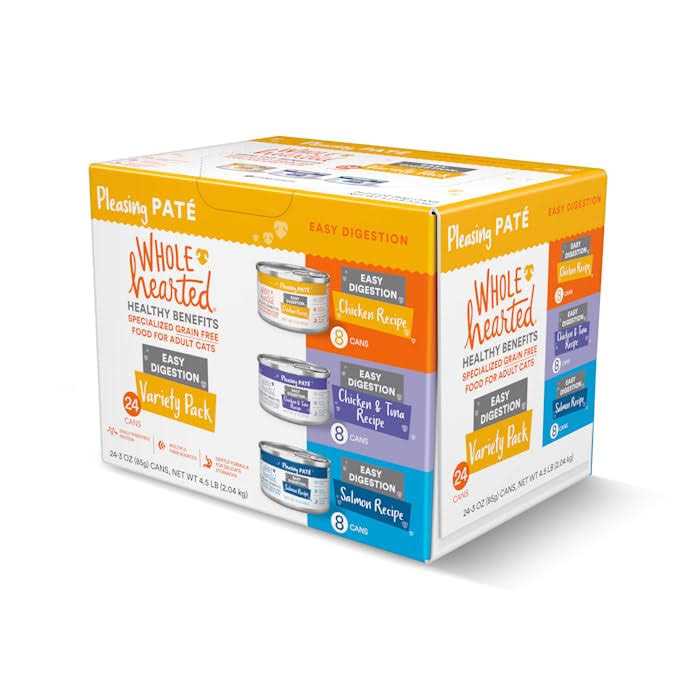 WholeHearted Easy Digestion Adult Wet Cat Food Variety Pack - Healthber