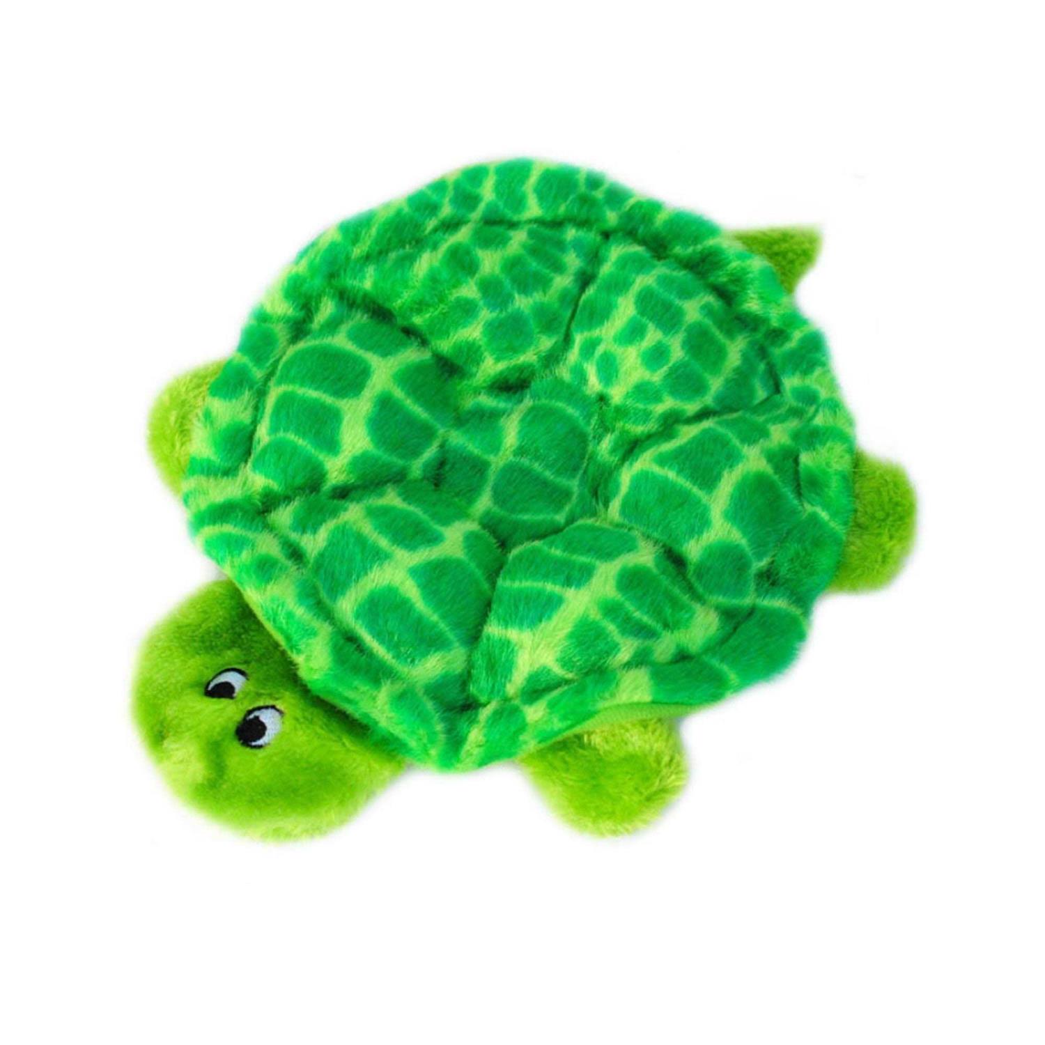 ZippyPaws Squeakie Crawler SlowPoke the Turtle Plush Dog Toy - Healthber