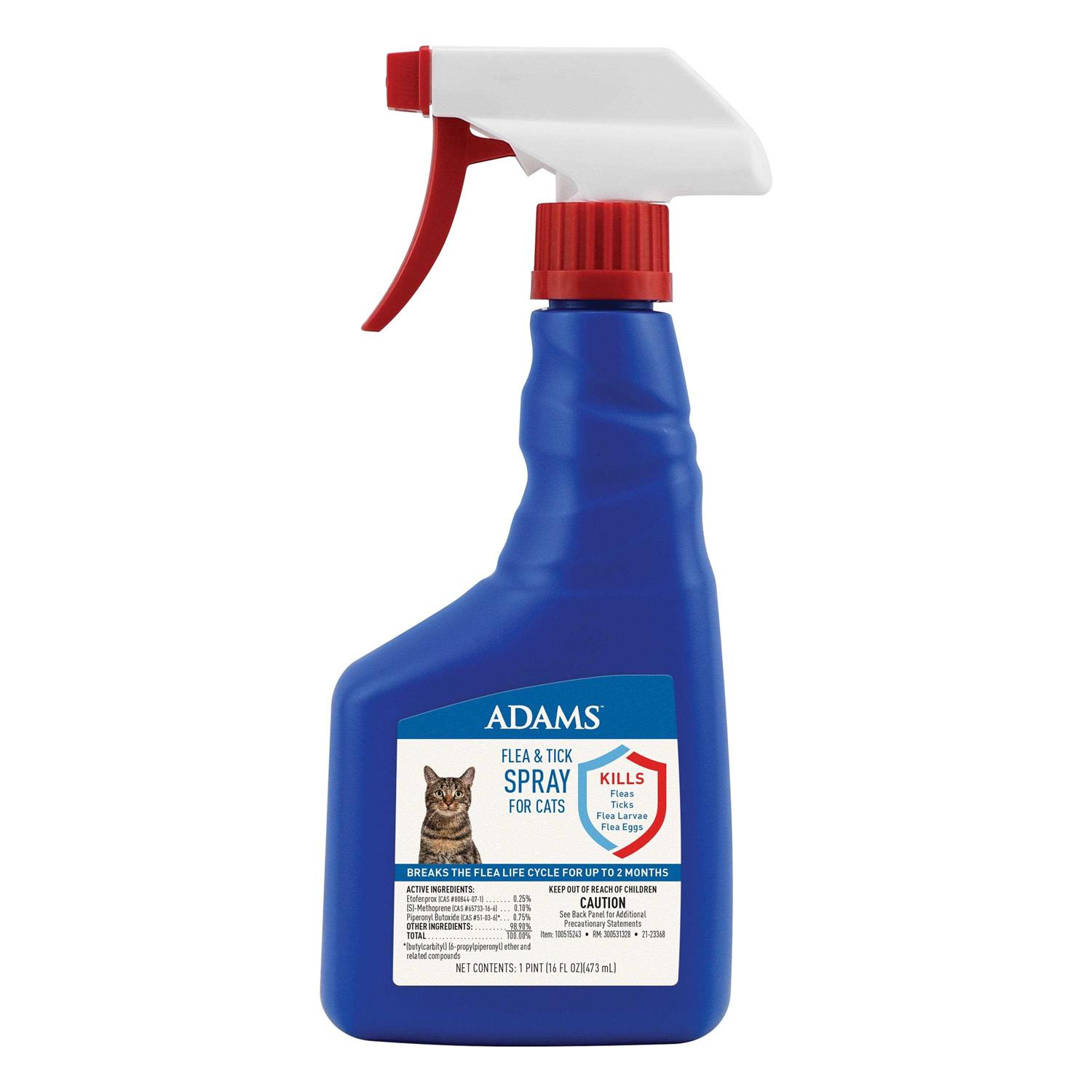 Adams Flea and Tick Spray for Cats - Healthber