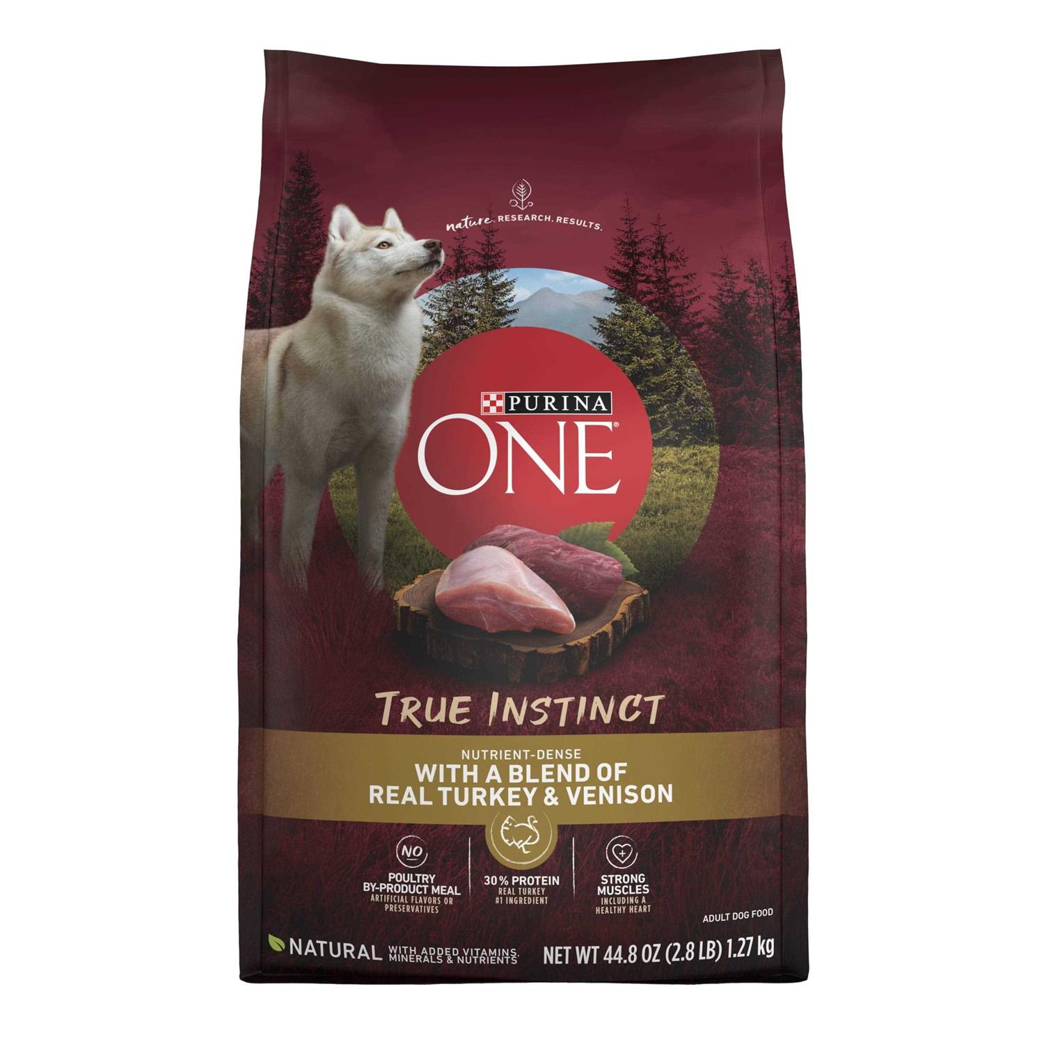 Purina ONE True Instinct Turkey and Venison Dry Dog Food - Healthber