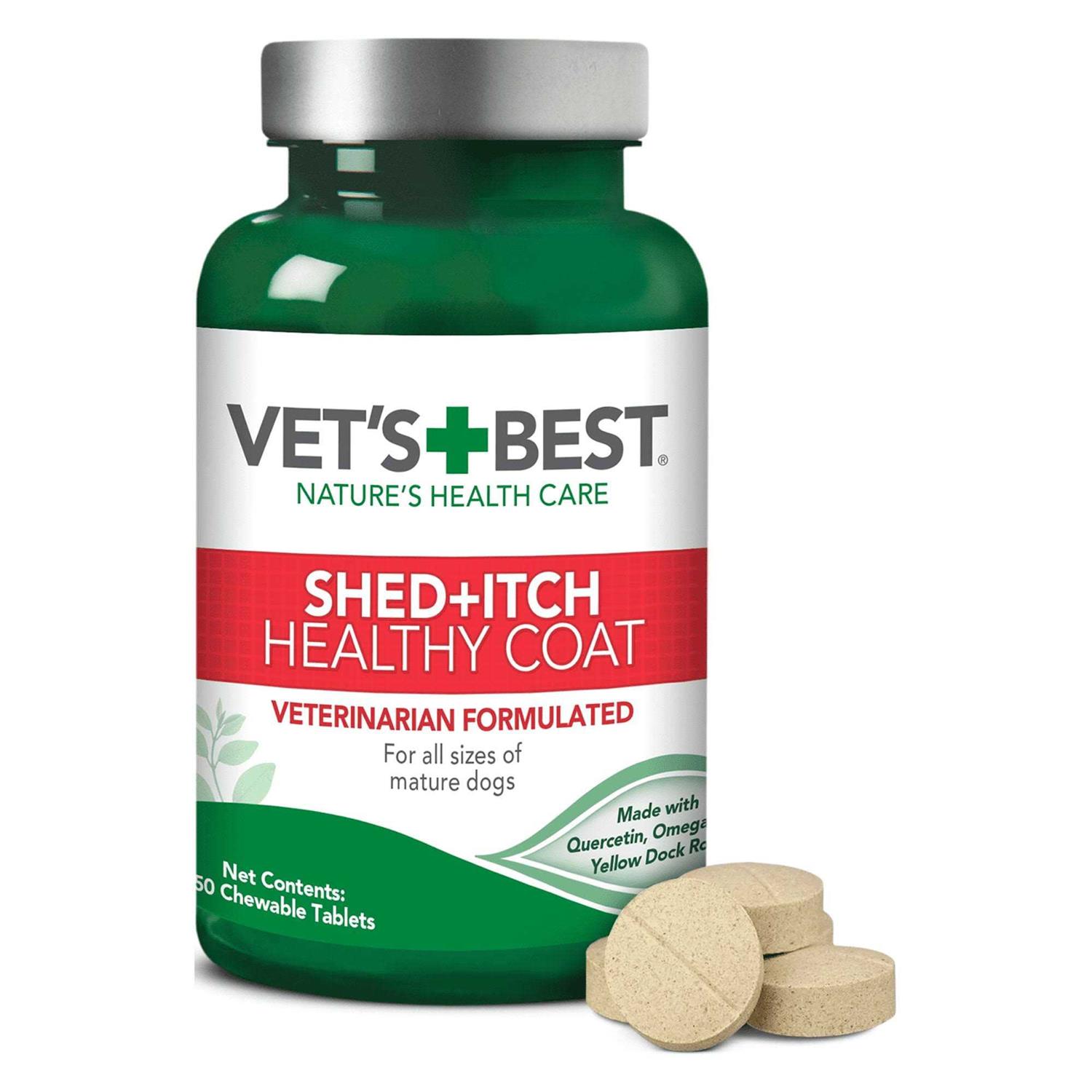Vet’s Best Healthy Coat Shed and Itch Relief Dog Supplements - Healthber