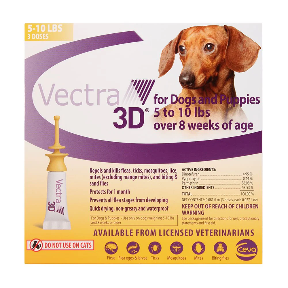 Vectra 3D Flea & Tick Spot Treatment for Dogs - Healthber