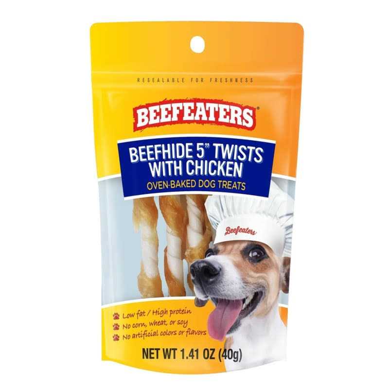 Beefeaters Oven Baked Beefhide Chicken Twists Dog - Healthber