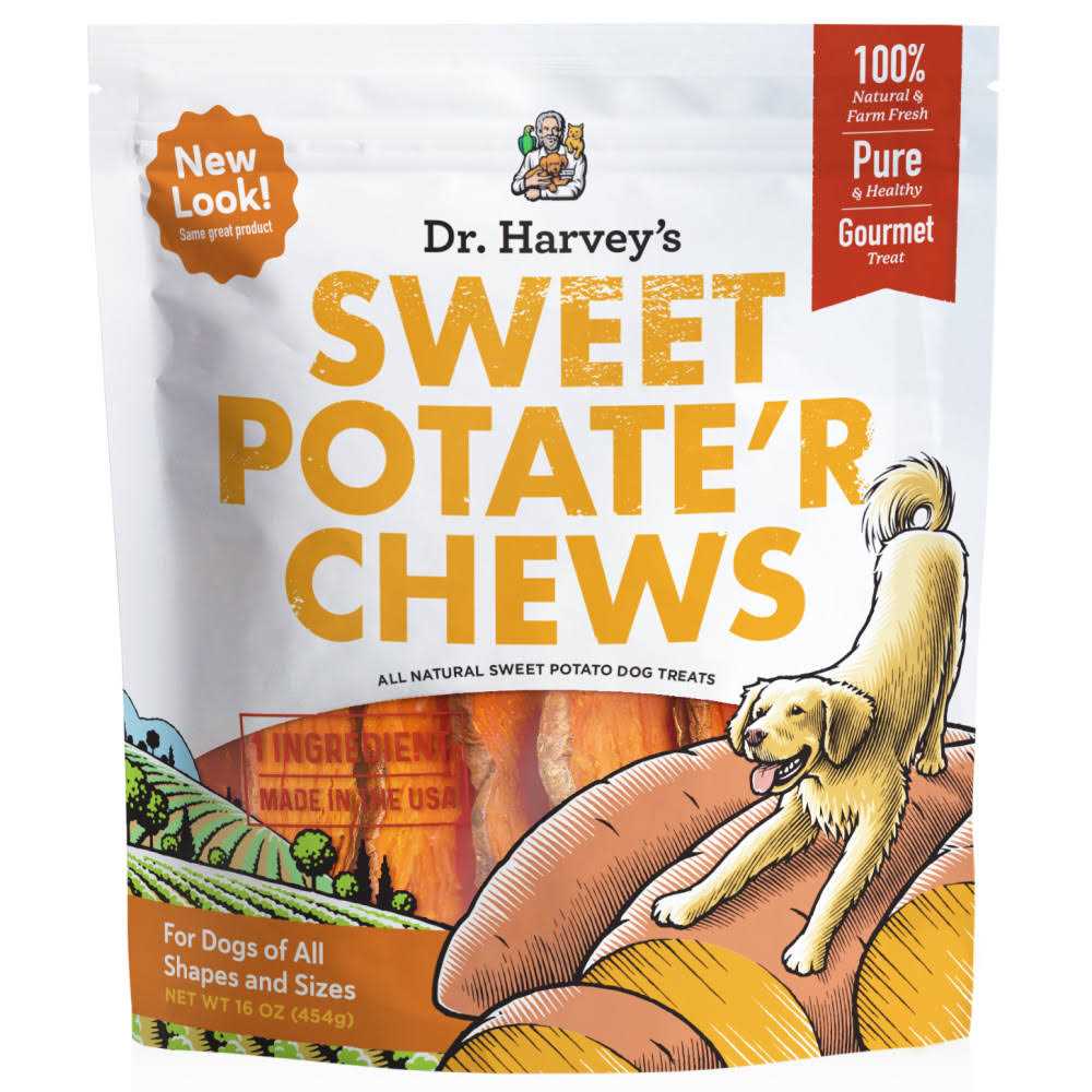 Dr. Harvey’s Sweet Potate’r Chews Dog Treats - Healthber