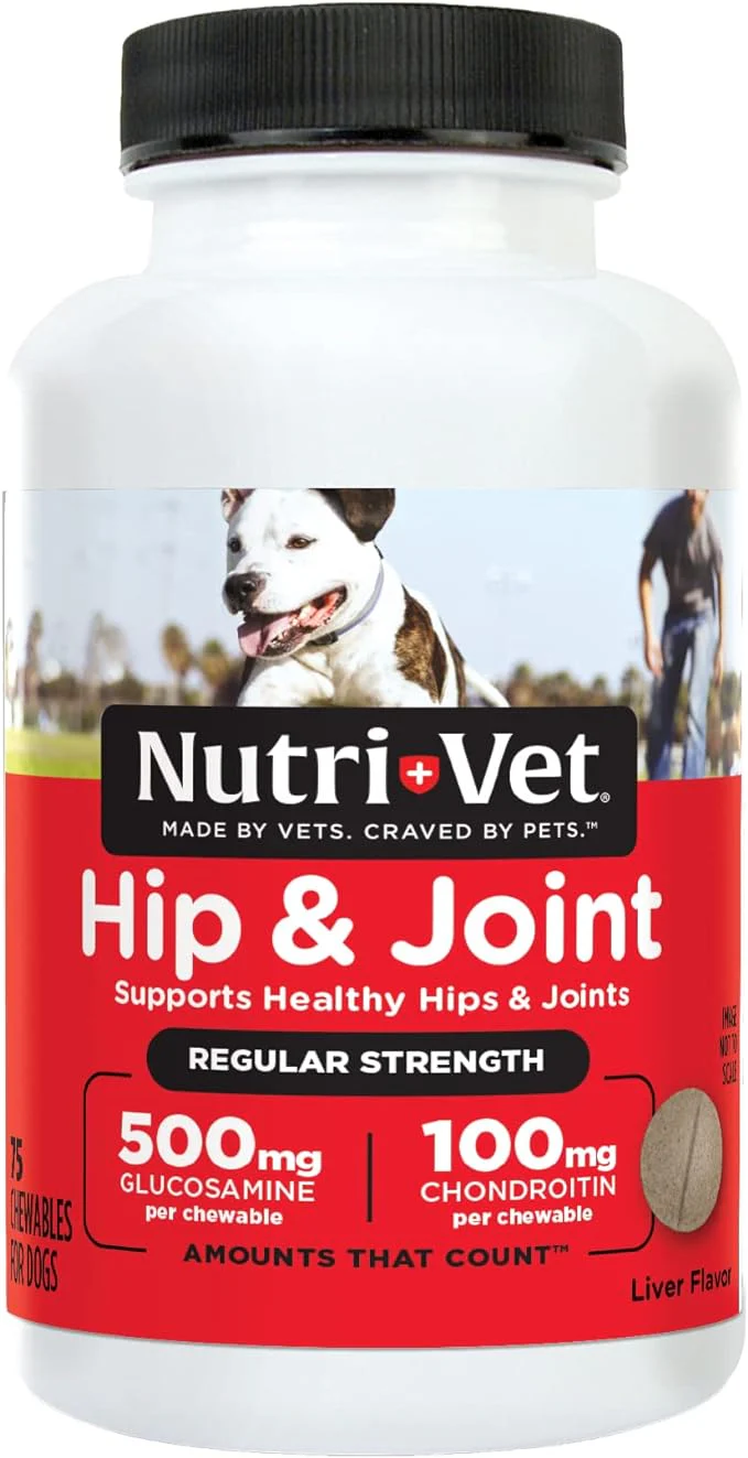 Nutri-Vet Hip & Joint Regular Strength Chewables for Dogs - Healthber