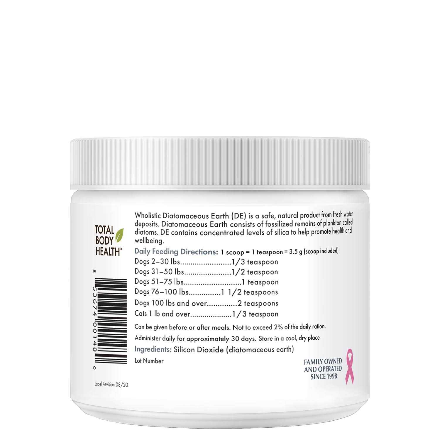Wholistic Pet Organics Diatomaceous Earth for Dogs - Healthber