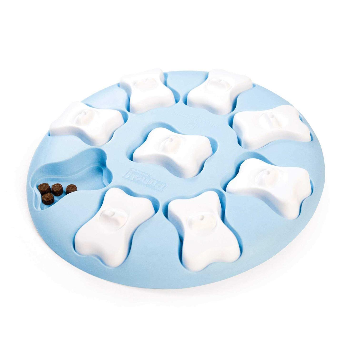 Outward Hound Puppy Smart Interactive Treat Puzzle Blue Dog Toy - Healthber