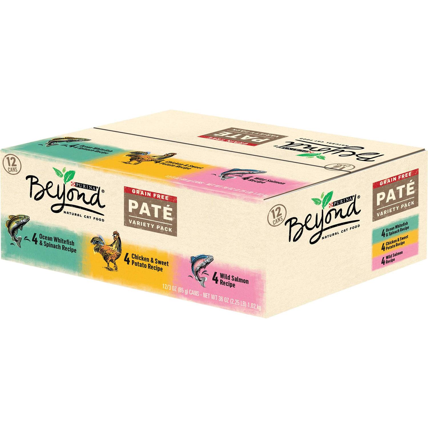 Purina Beyond Grain Free Wet Cat Food Pate Variety Pack - Healthber